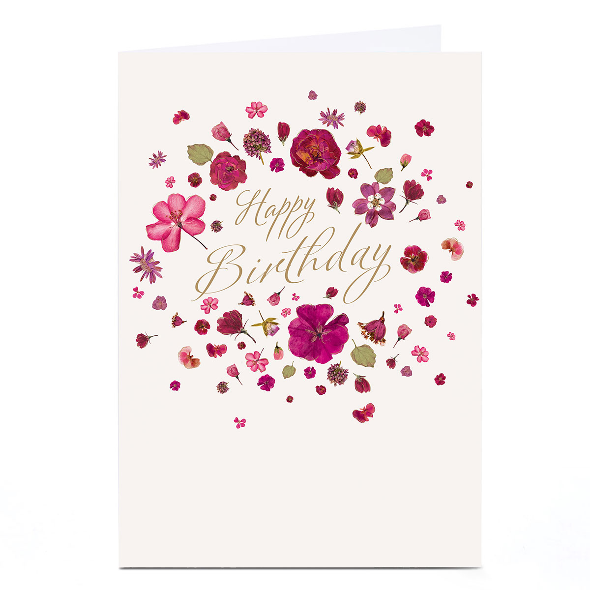 Birthday Card - Happy Birthday Floral 