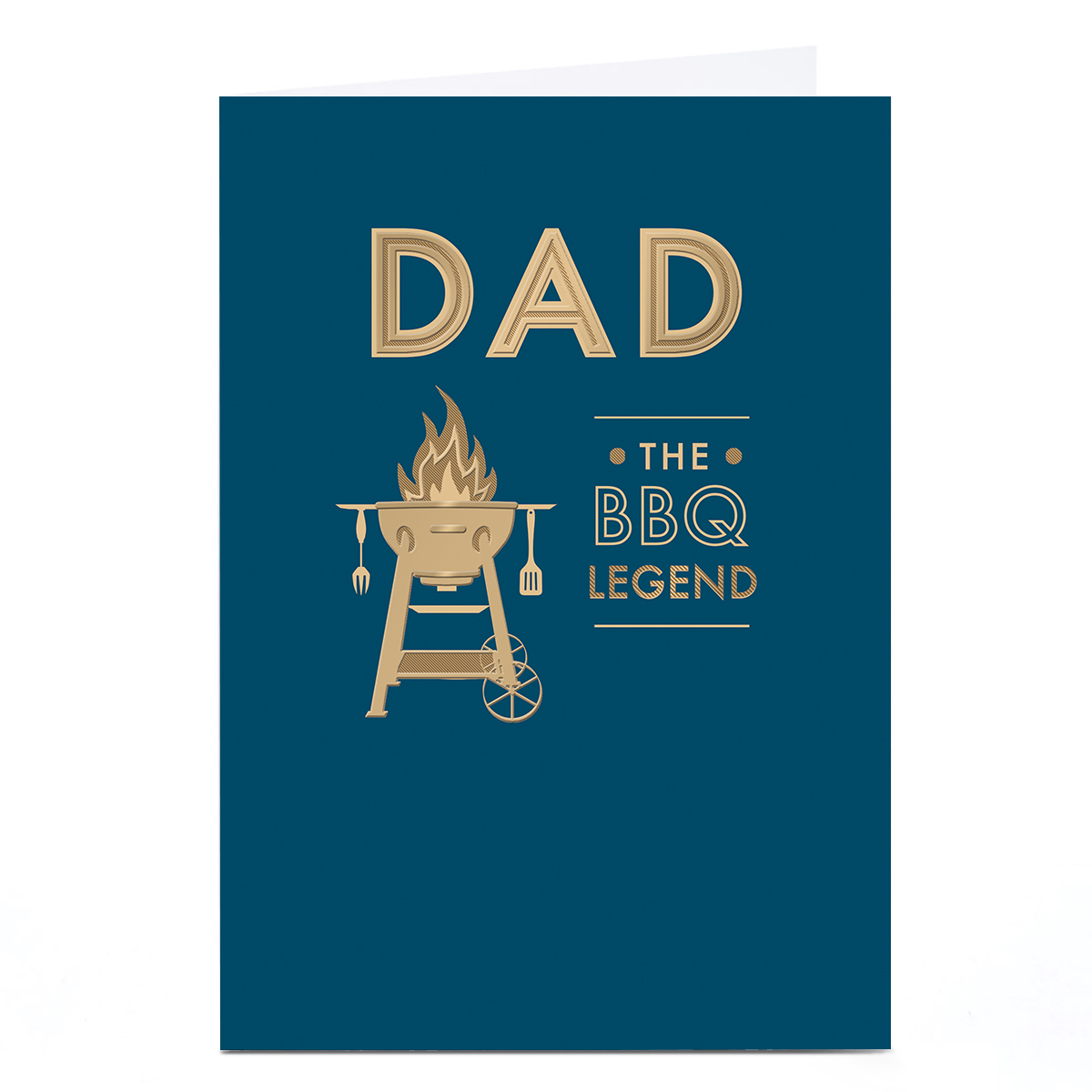 Personalised Father's Day Card - BBQ Legend, Dad