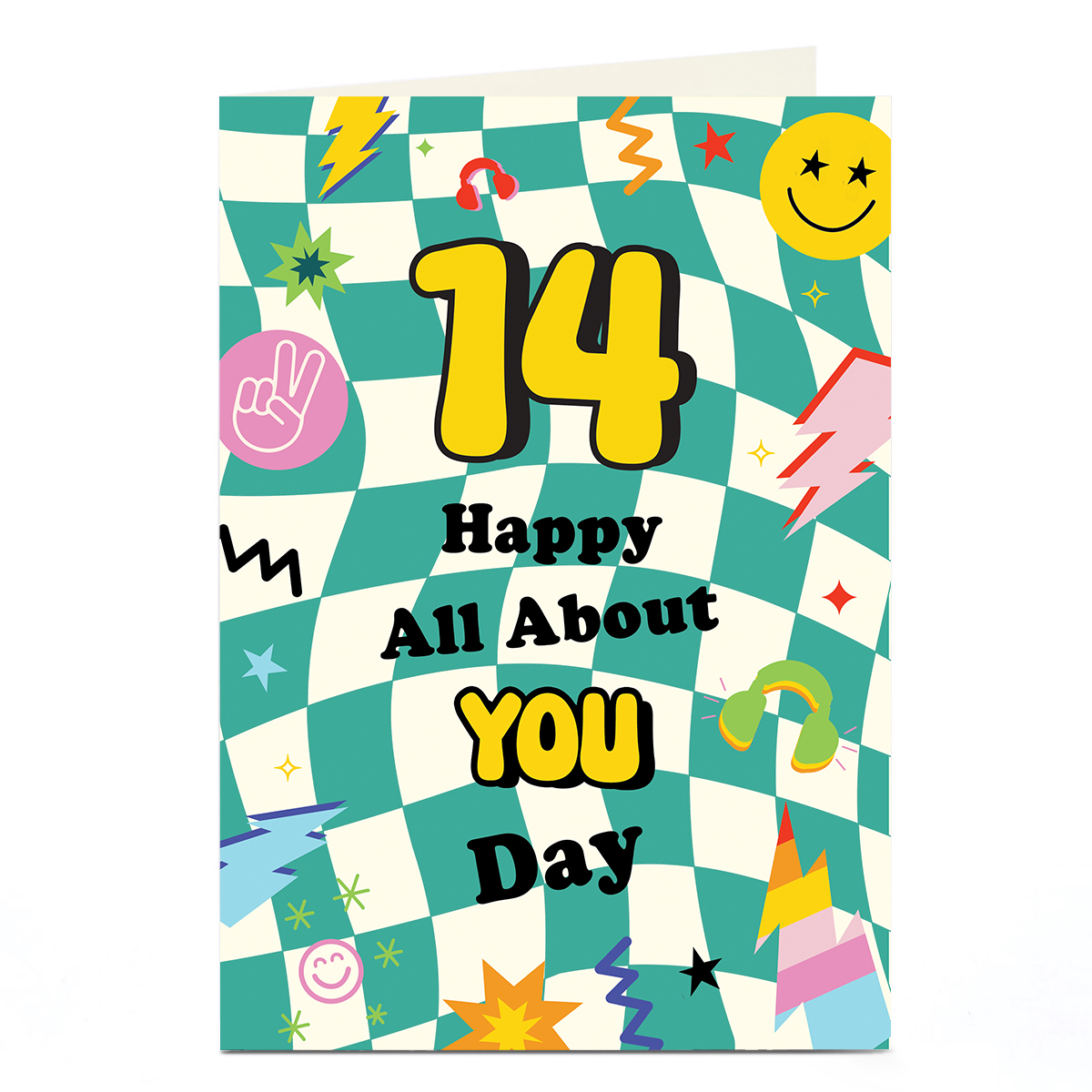 14th Birthday Card - Pop Art All About You Day