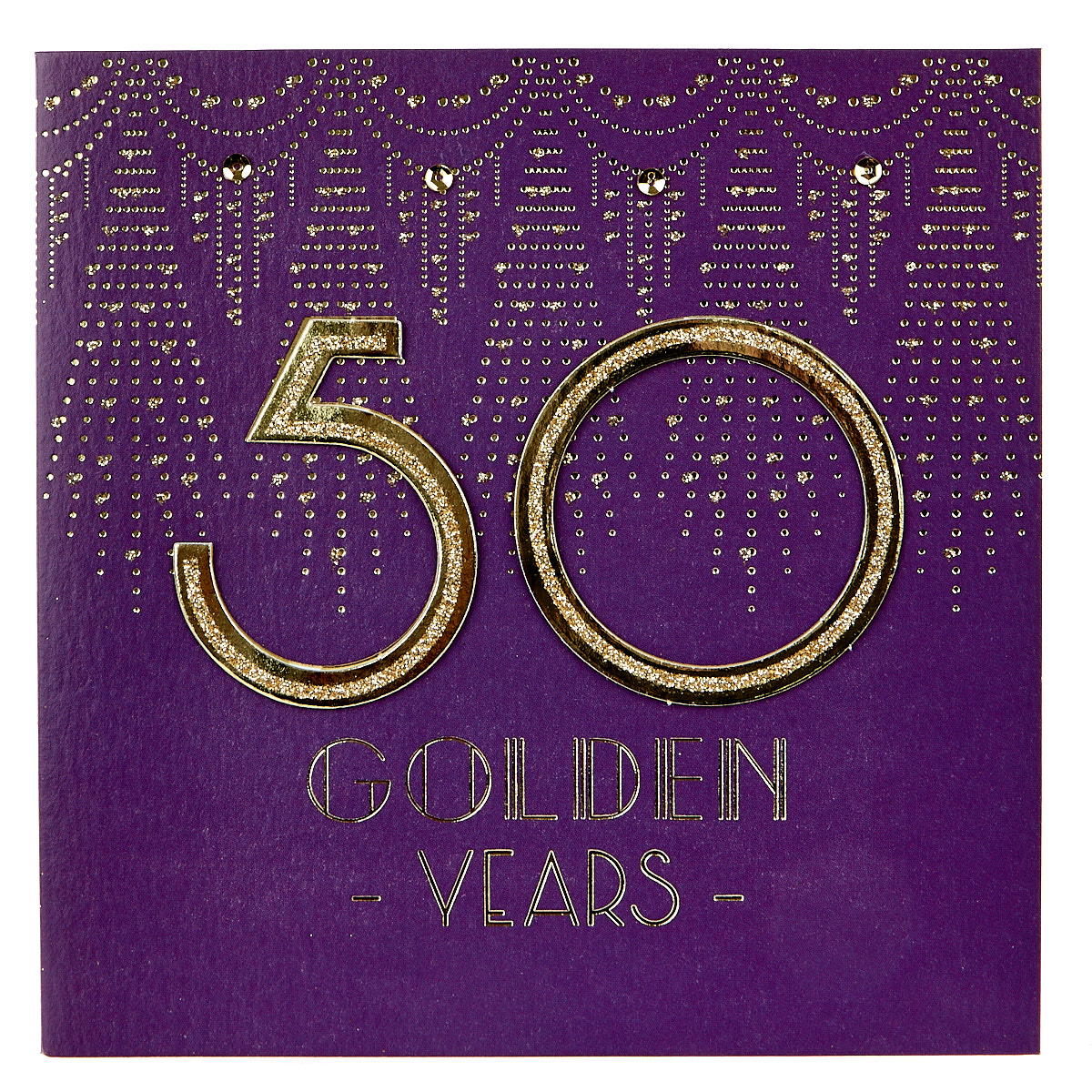Boutique Collection 50th Anniversary Card - Golden Years