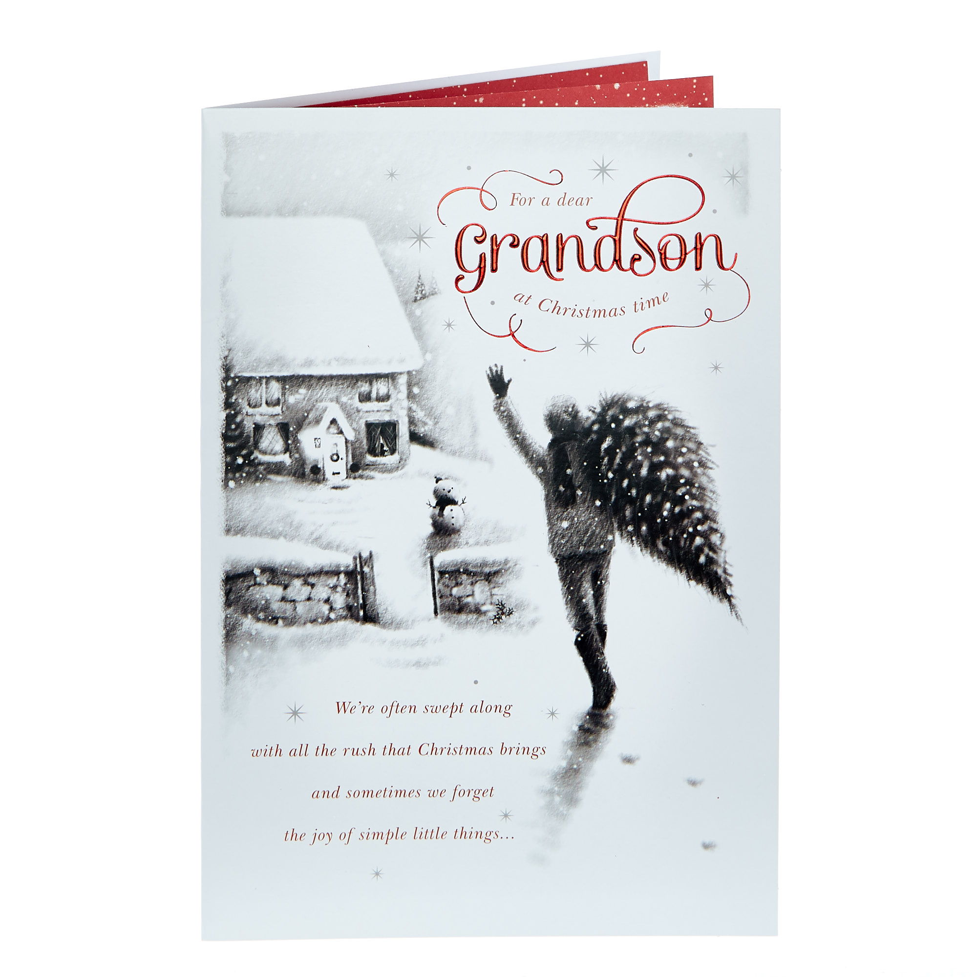 Christmas Card - For A Dear Grandson