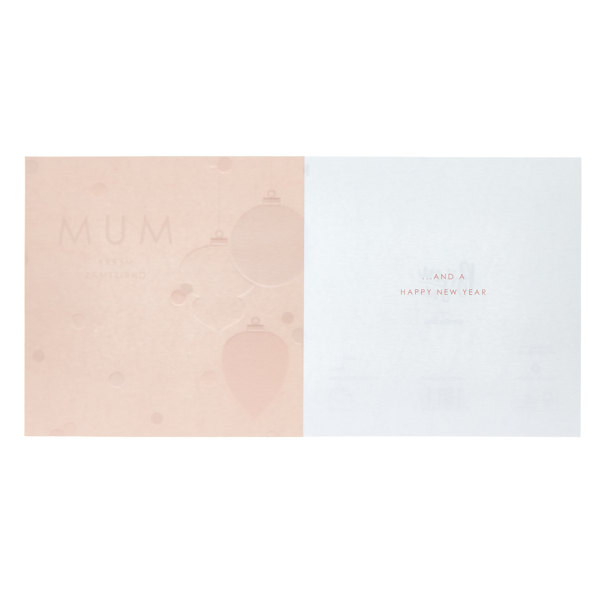 Mum Polka-Dot Baubles Christmas Card