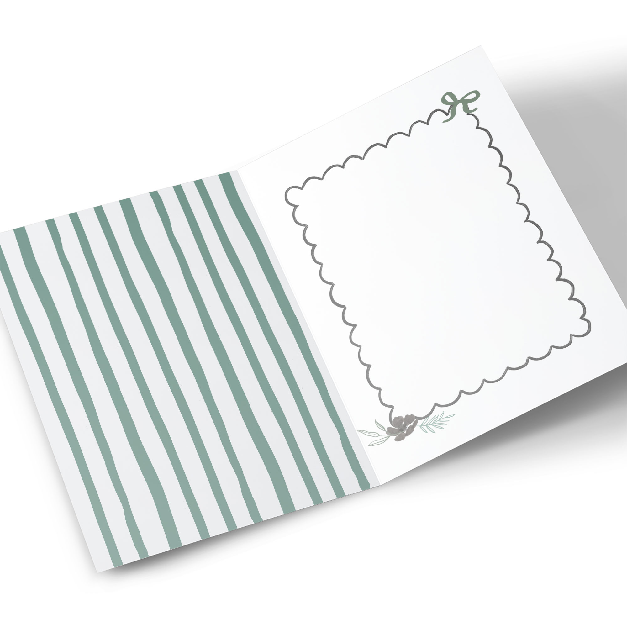 Photo Wedding Card - Hearts and Bouquet 