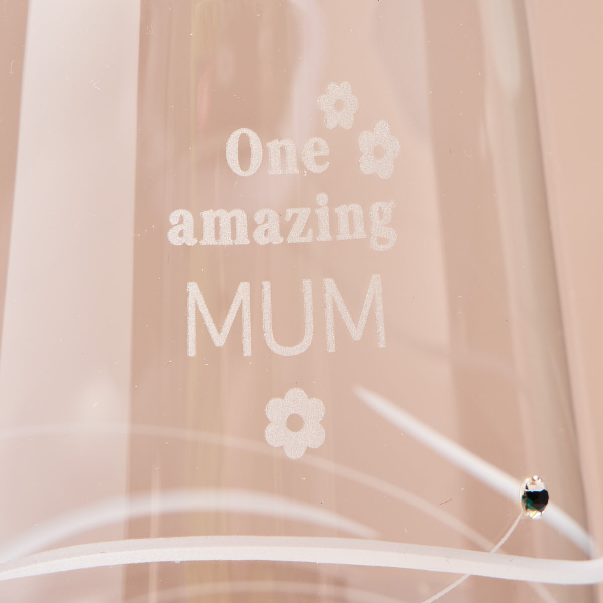 Engraved Swarovski Elements Diamante Wine Glass - One Amazing