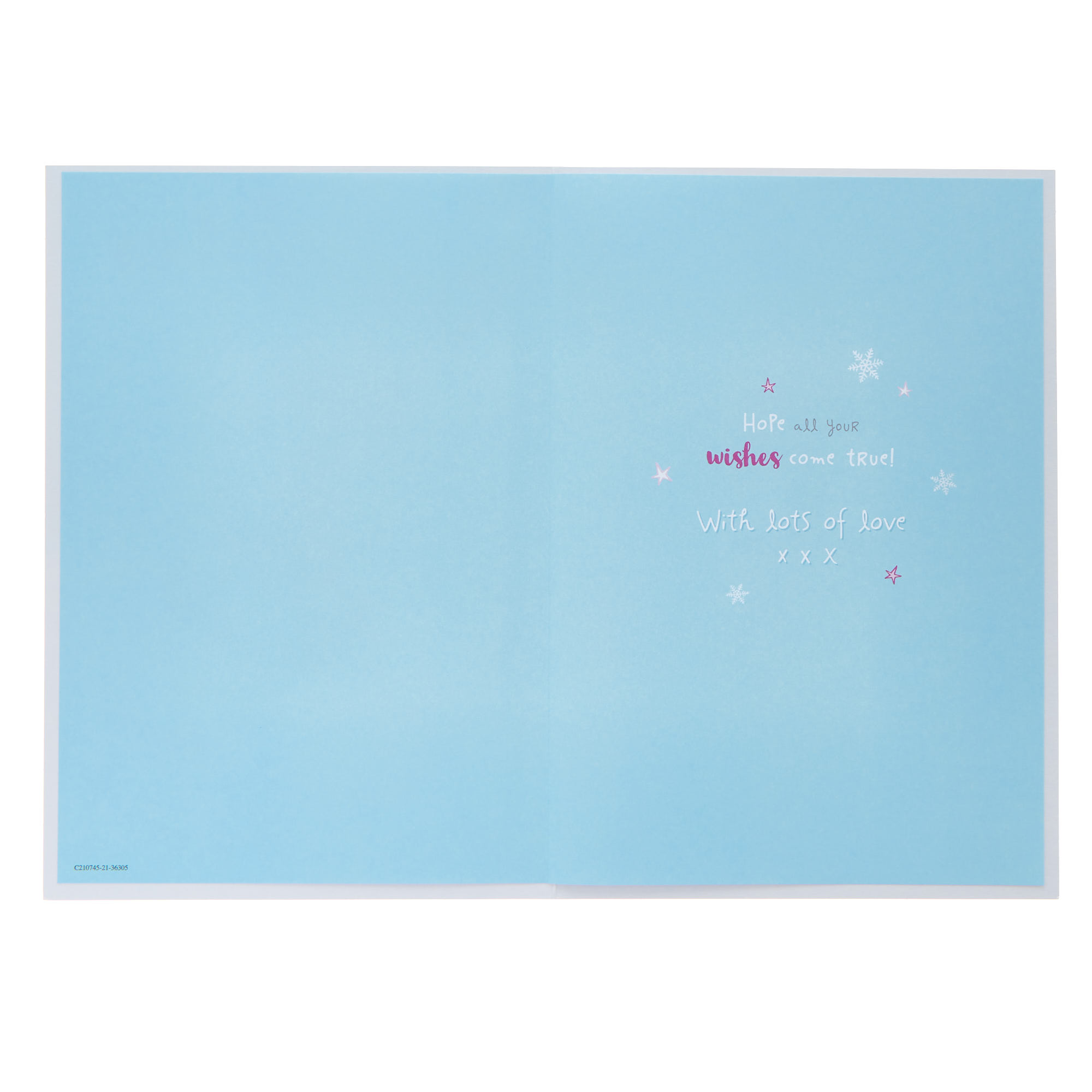 Daughter Glowing & Glittery Mouse Christmas Card