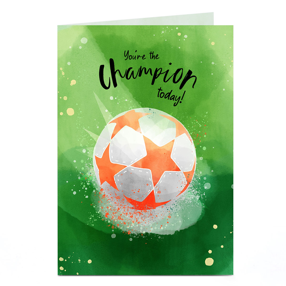 Personalised Birthday Card - You're The Champion Today