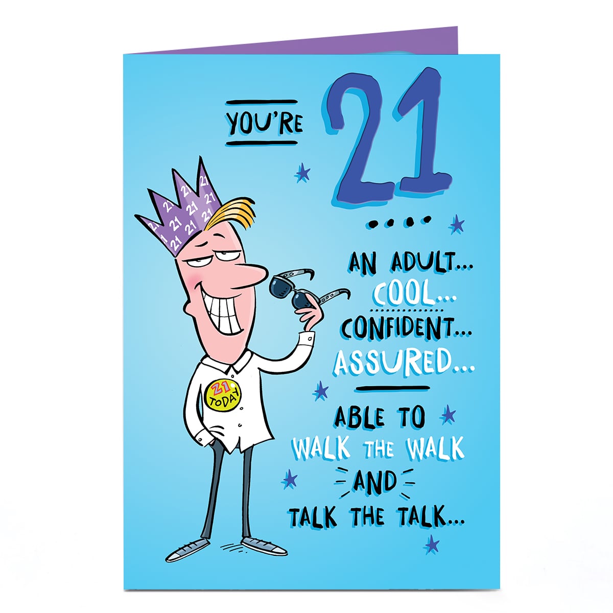 21st Birthday Card - Not All At The Same Time