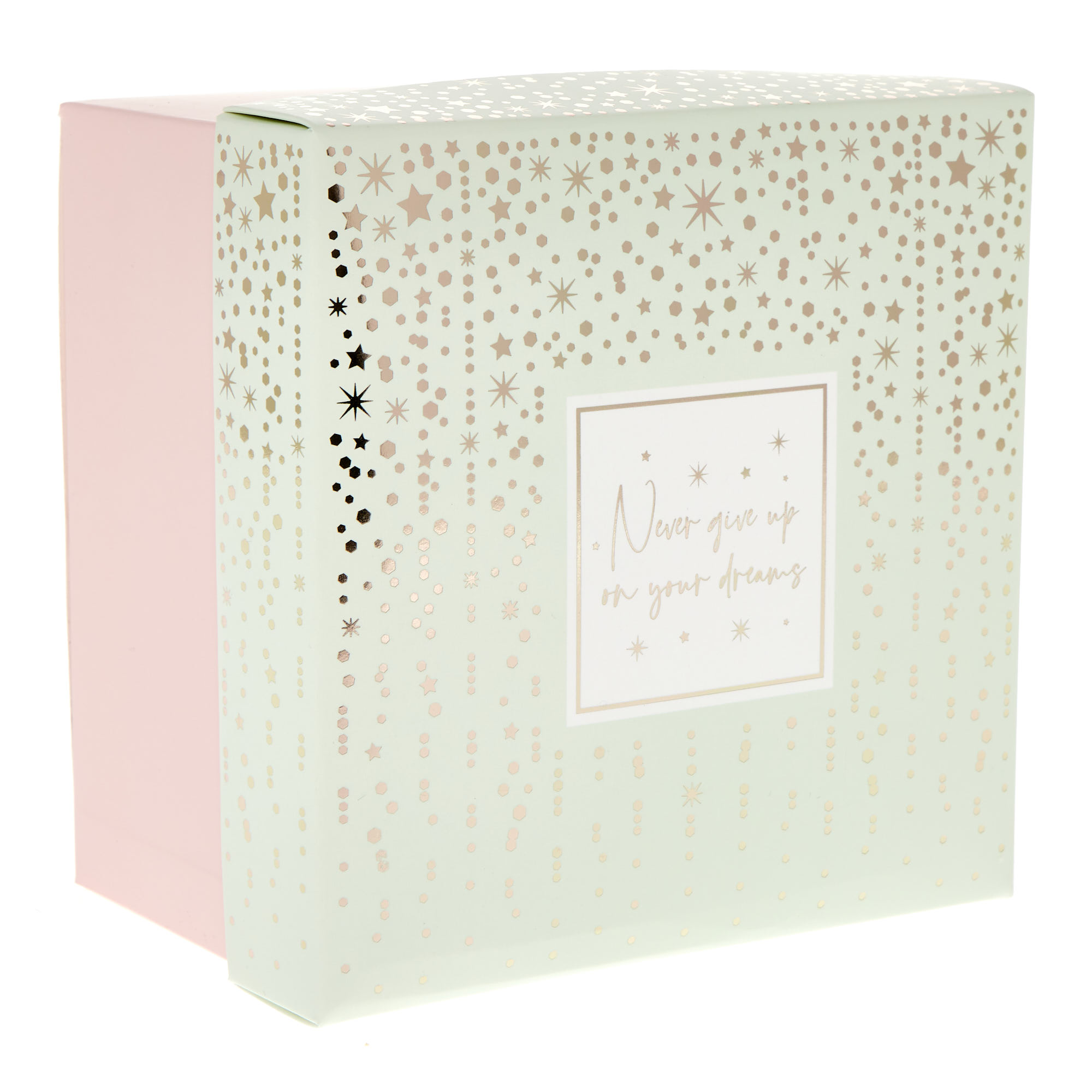 Never Give Up On Your Dreams Mug in a Box