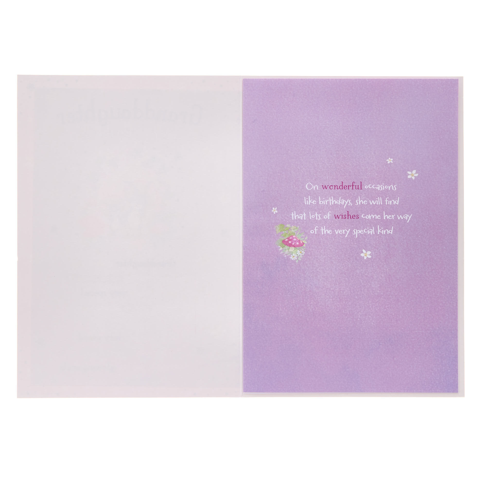 Granddaughter Bunny Rabbits Birthday Card