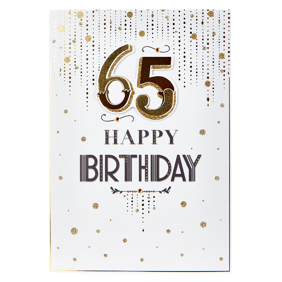 65th Birthday Cards
 Buy 65th Birthday Card Art Deco for GBP 1 79