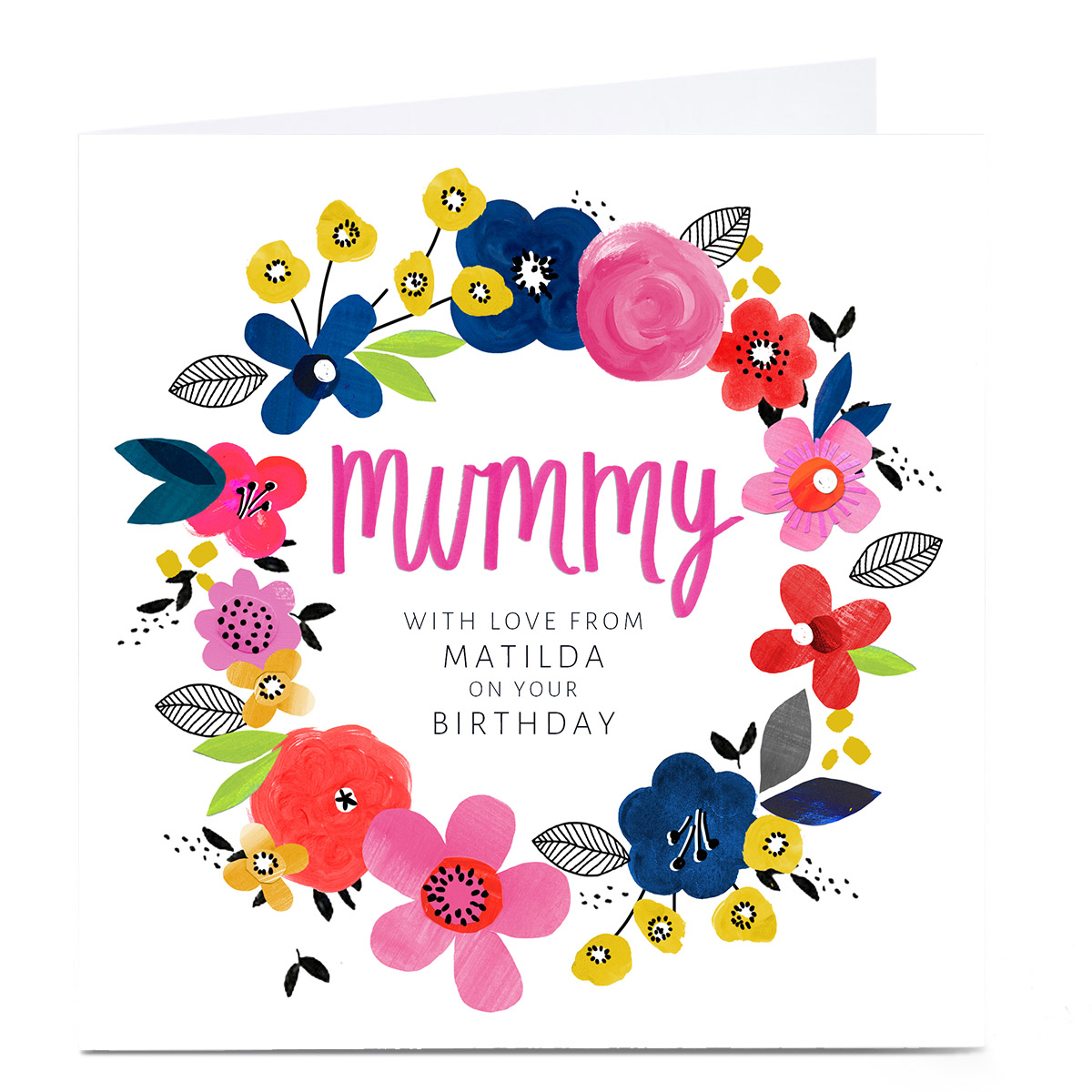Personalised Kerry Spurling Birthday Card - Mummy