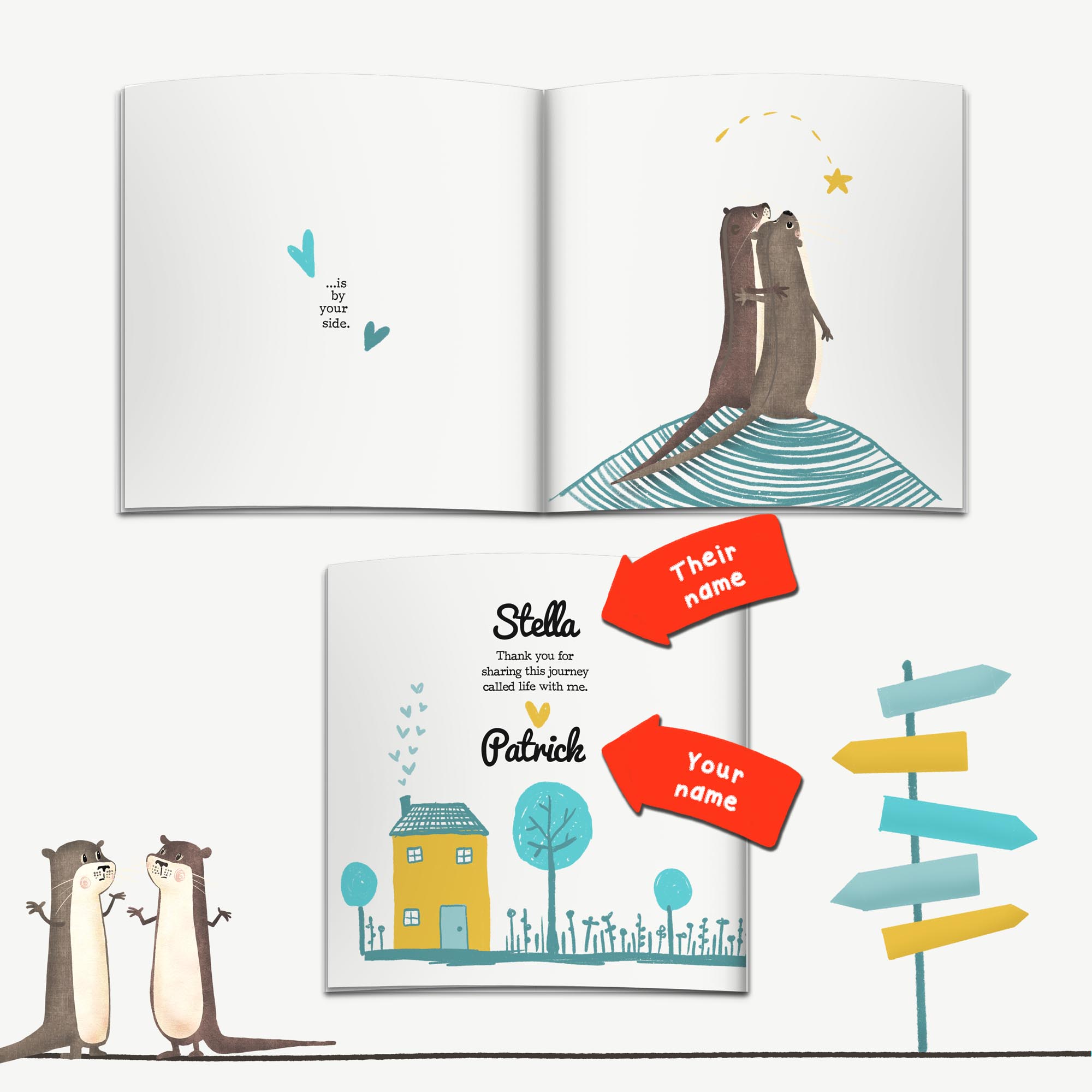 Personalised Our Journey Book for Couples