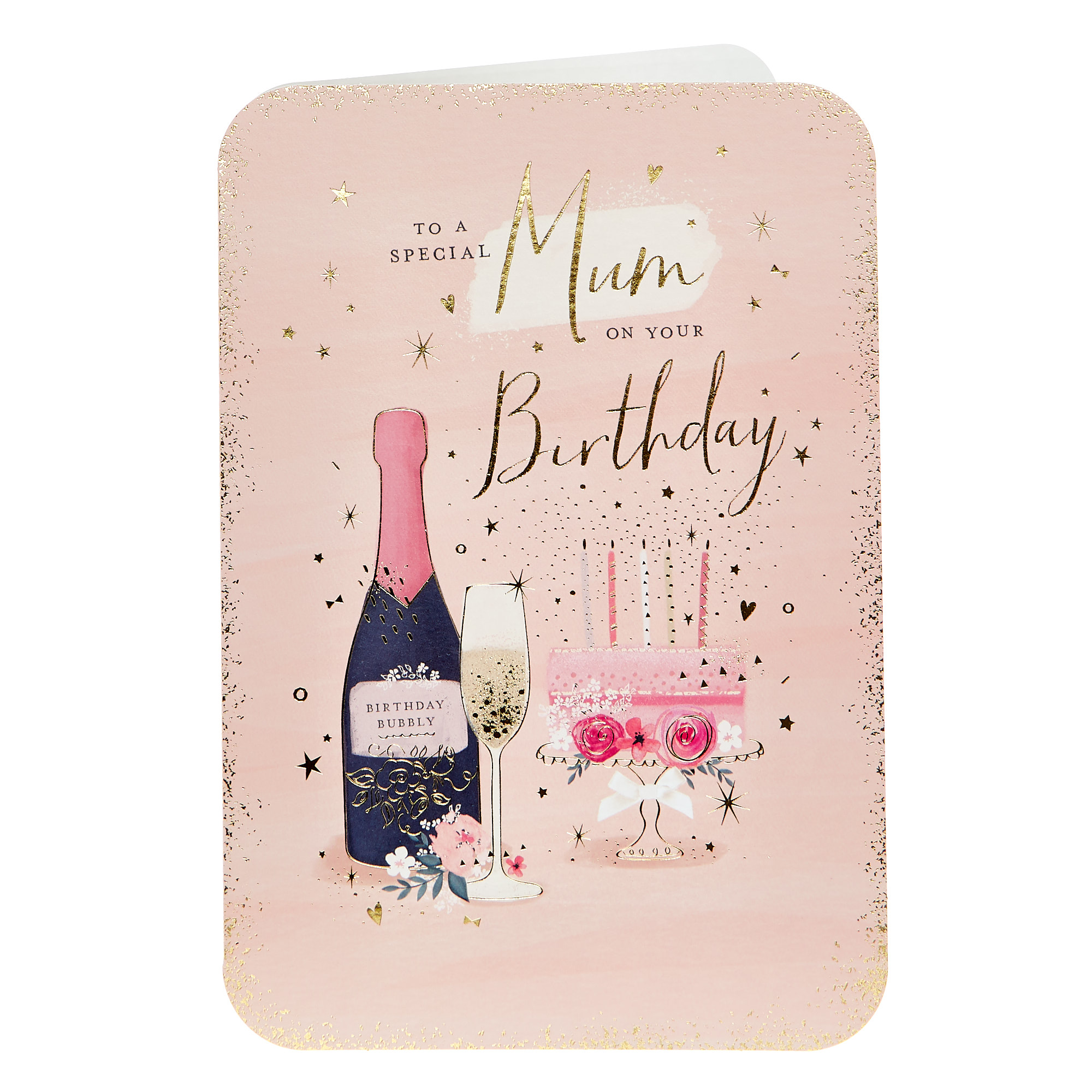 Birthday Card - Special Mum, Bubbly
