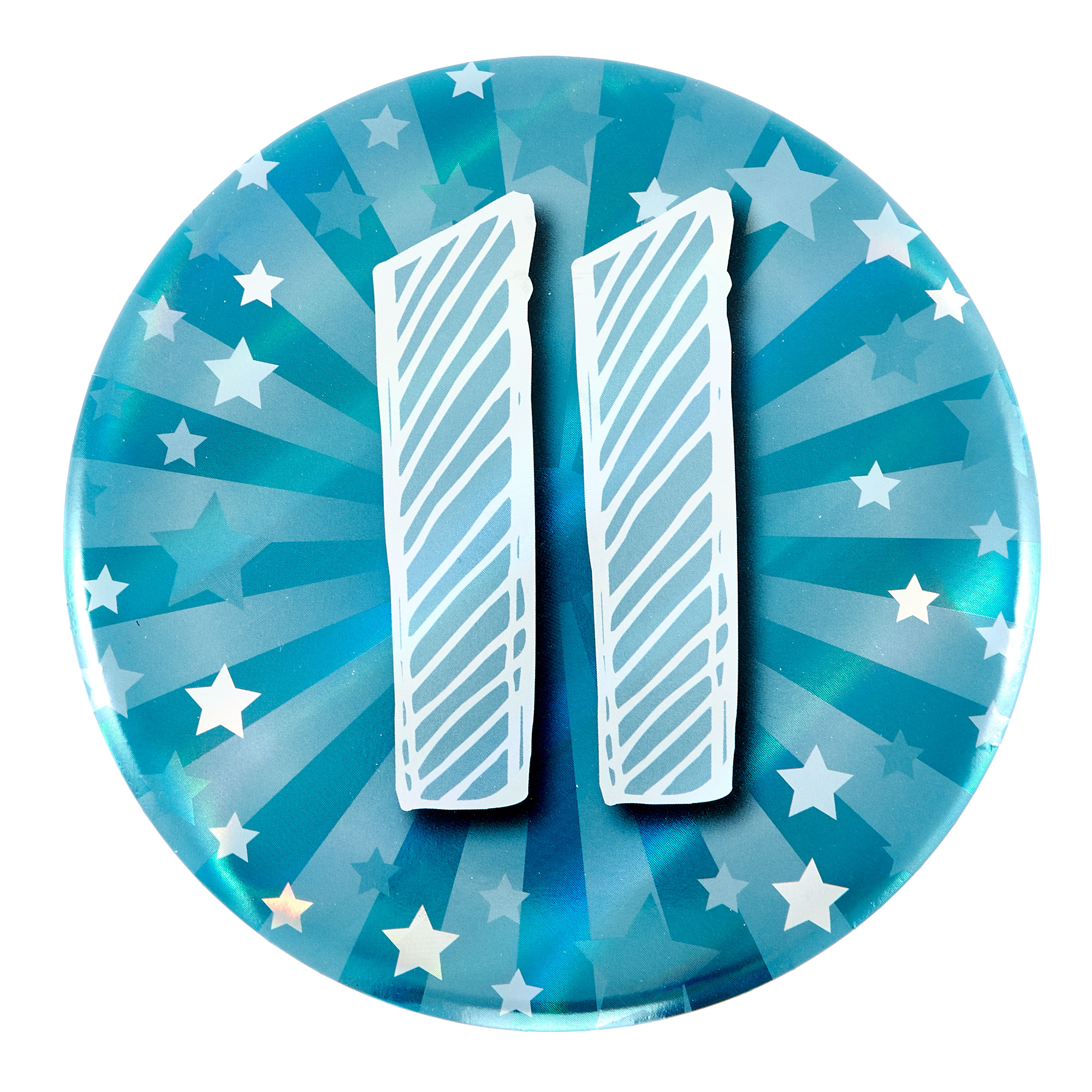 Giant 11th Birthday Badge - Blue