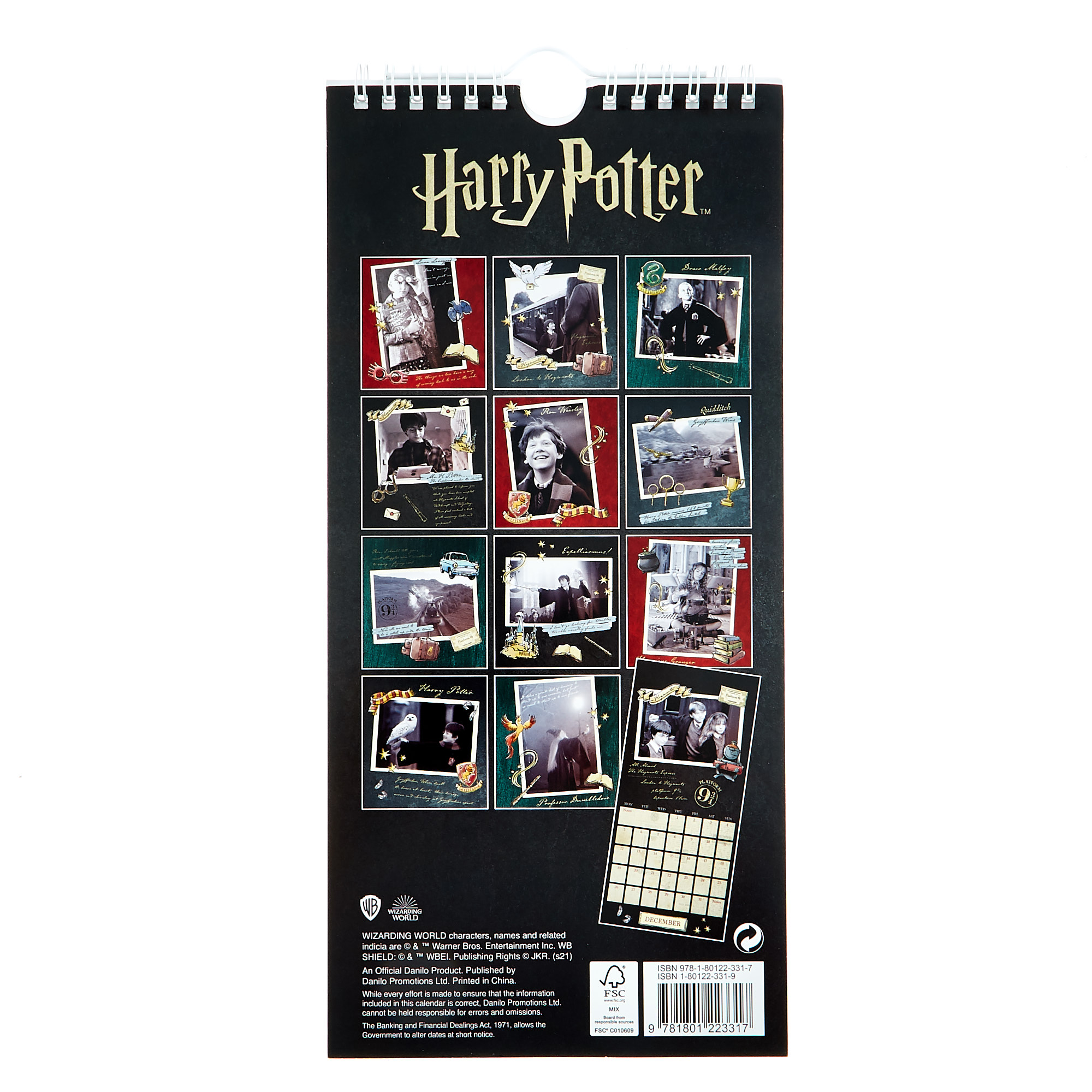 Harry Potter Slim 2022 Calendar