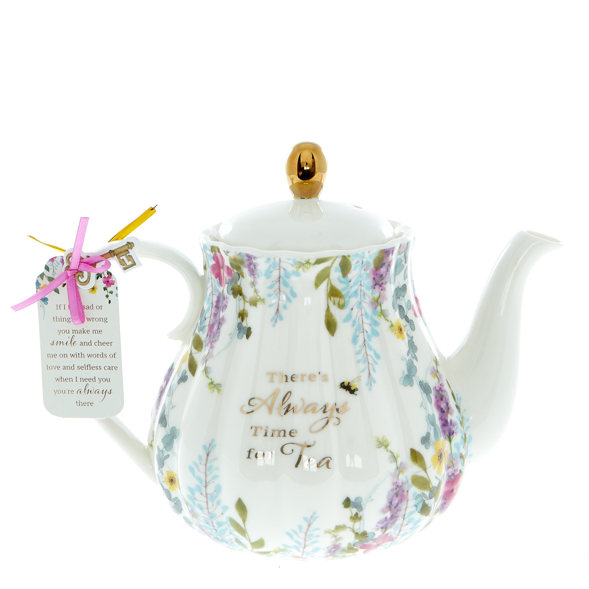 There's Always Time For Tea Ceramic Teapot 