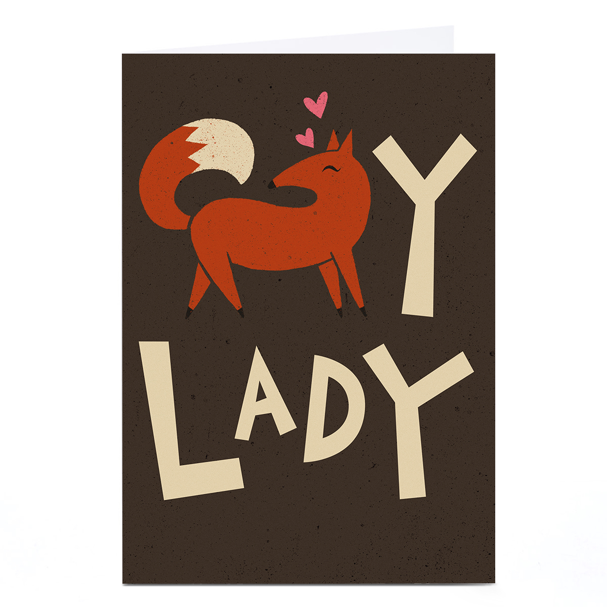 Personalised Tin Bath Card - Foxy Lady
