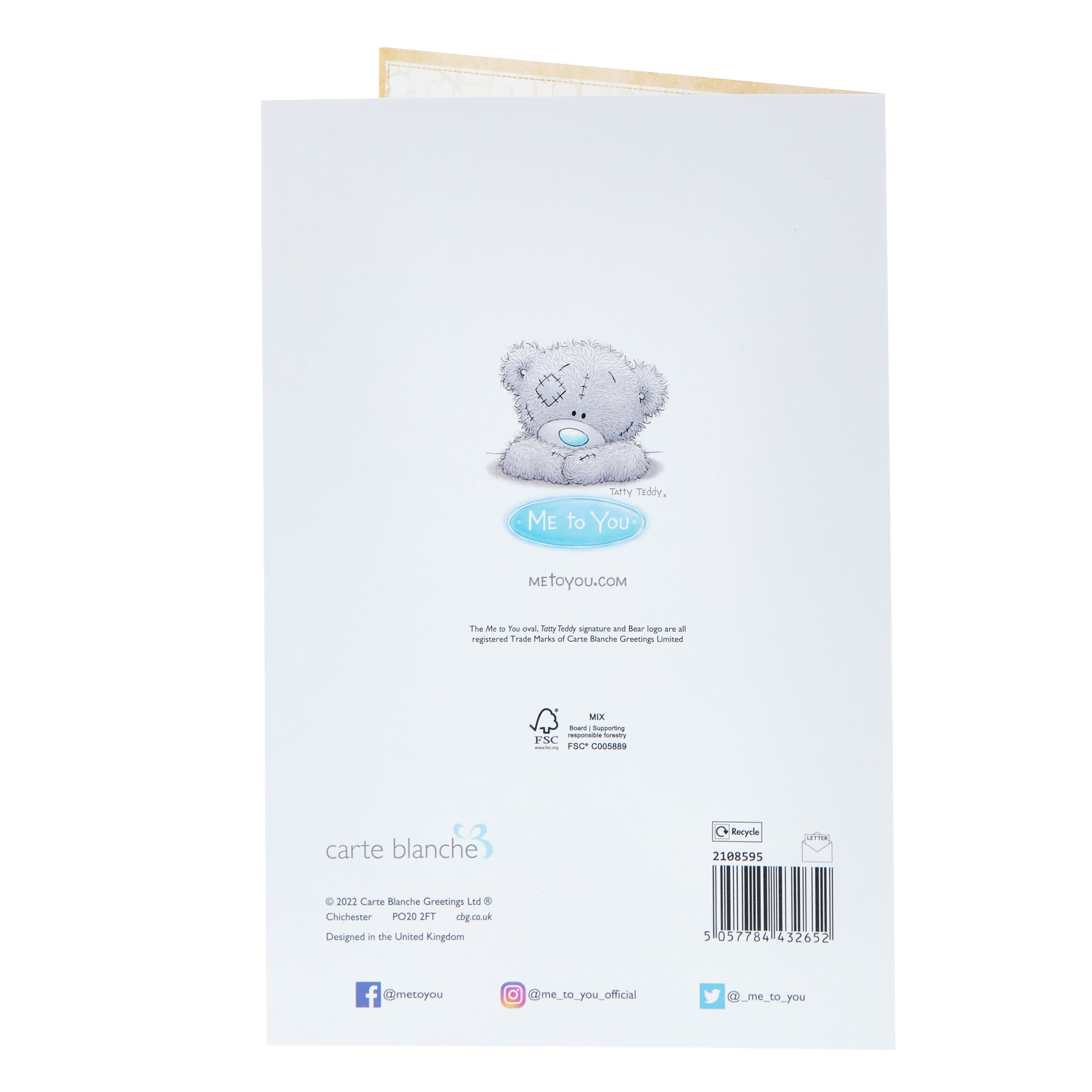 Me To You Tatty Teddy Engagement Card