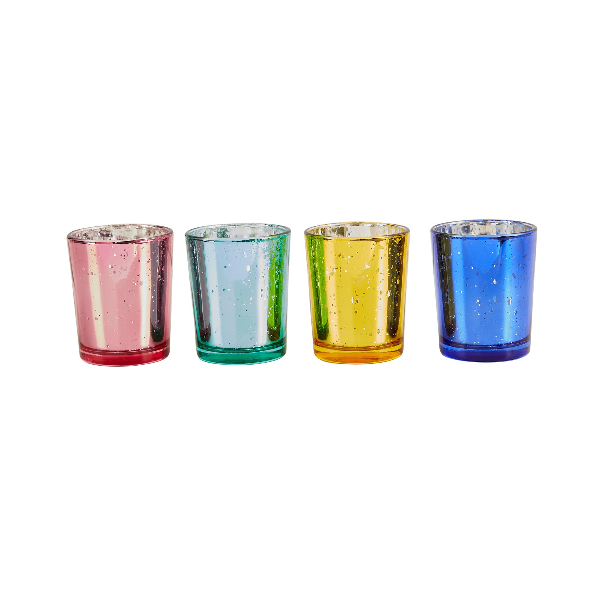 Assorted Glass Candle Holders 4 Pack