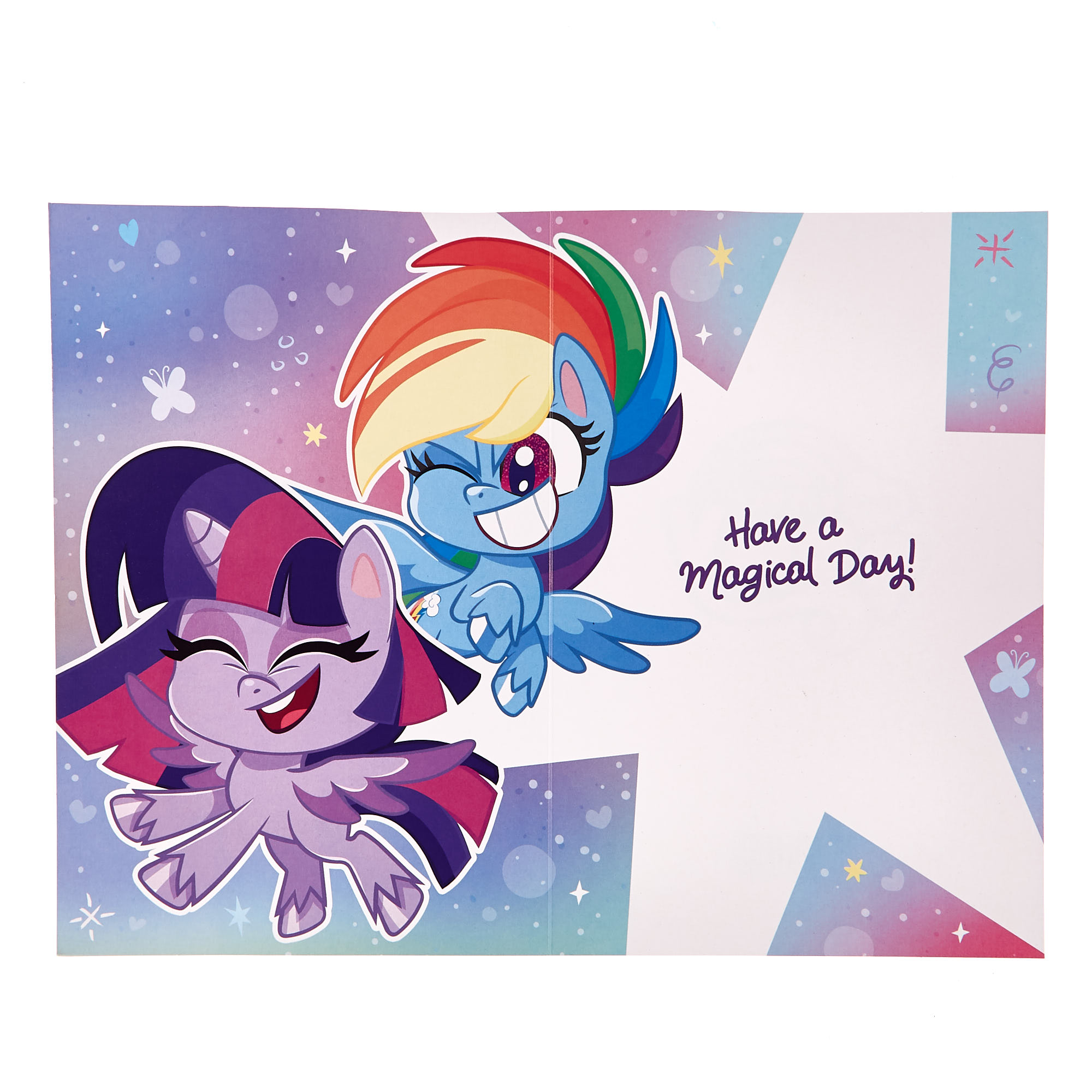 My Little Pony Birthday Card With Hair Slide