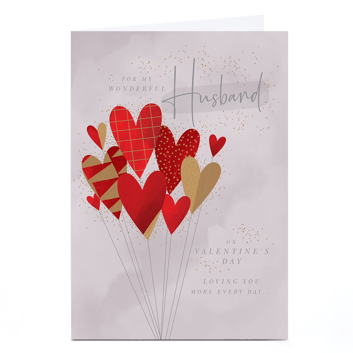 Personalised Valentine's Day Card - Loving You More Every Day, Husband