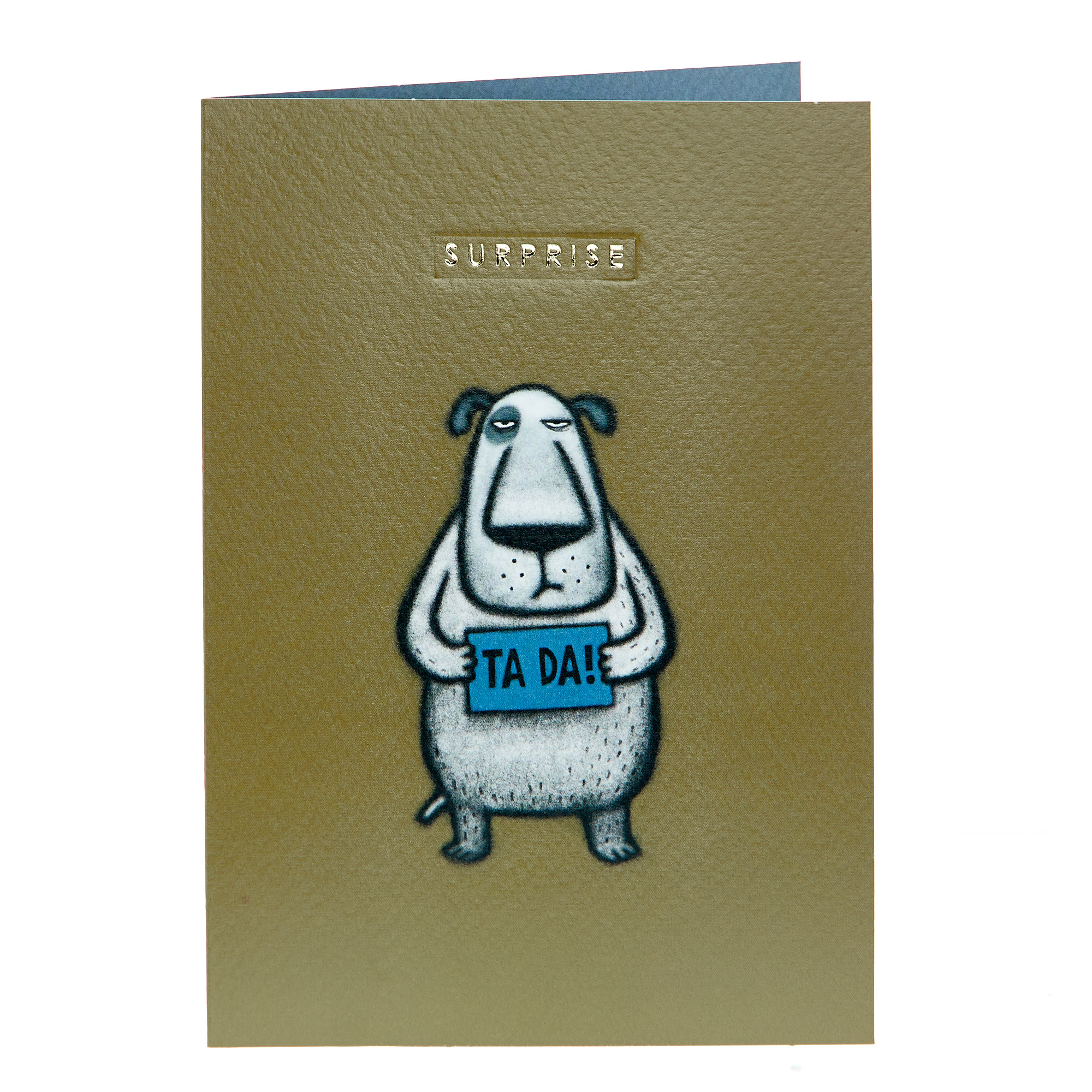 Any Occasion Card - Surprise Grumpy Dog