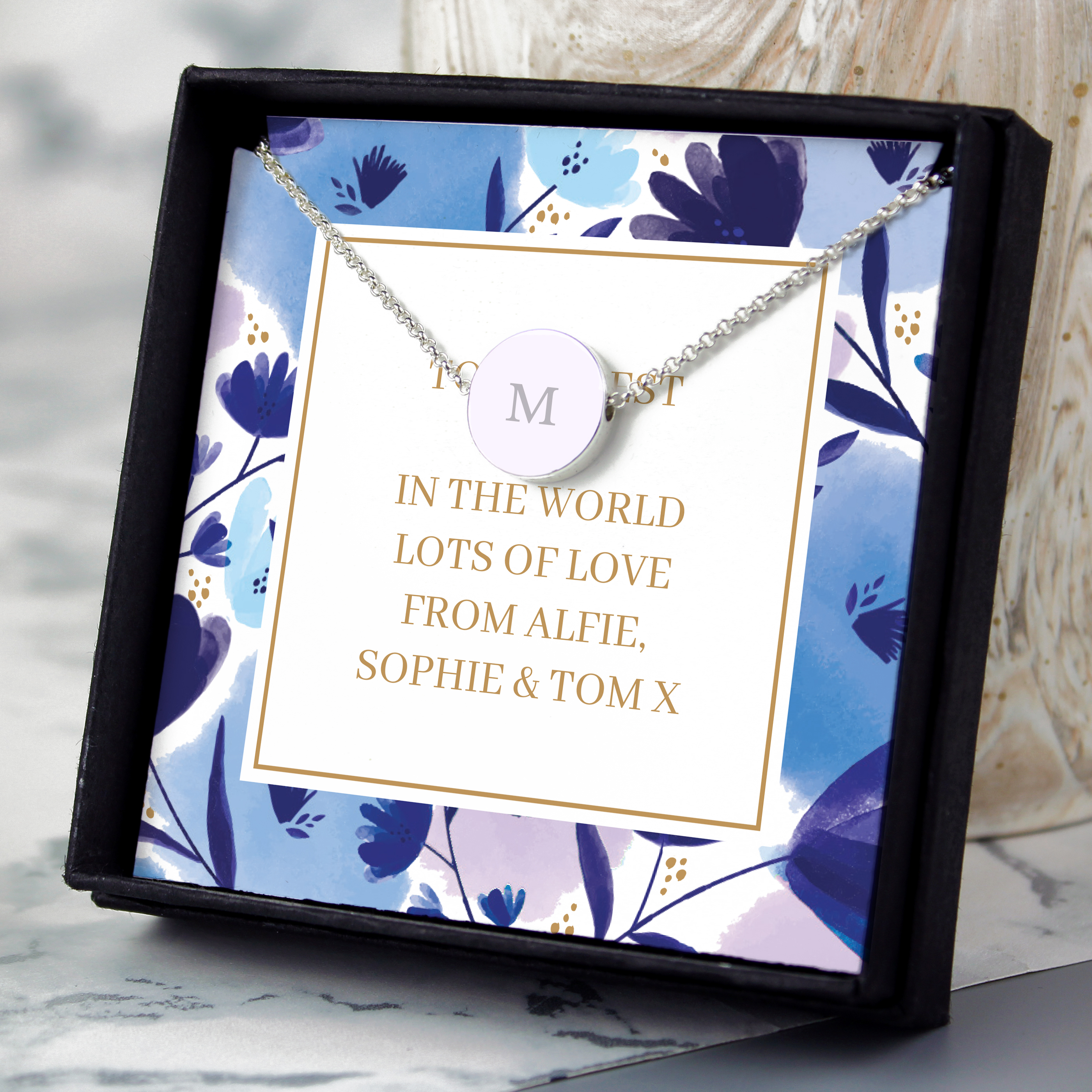 Personalised Initial Necklace in a Presentation Box