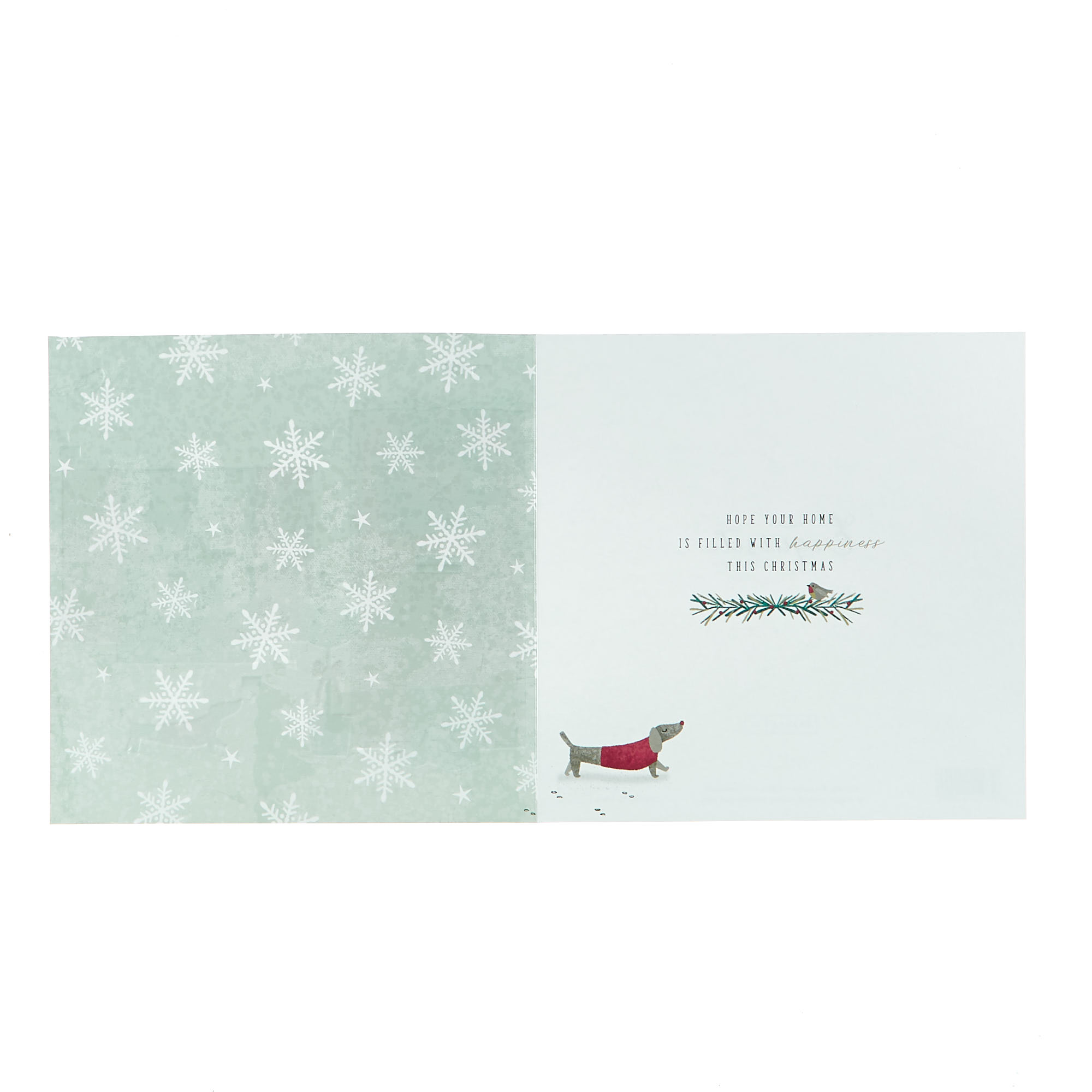 Exquisite Collection Christmas Card - Son And Daughter In Law, Sausage Dog