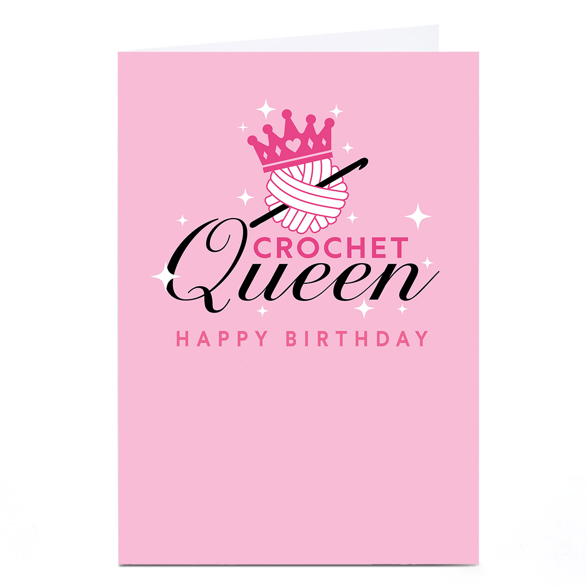 Birthday Card - Crochet Queen