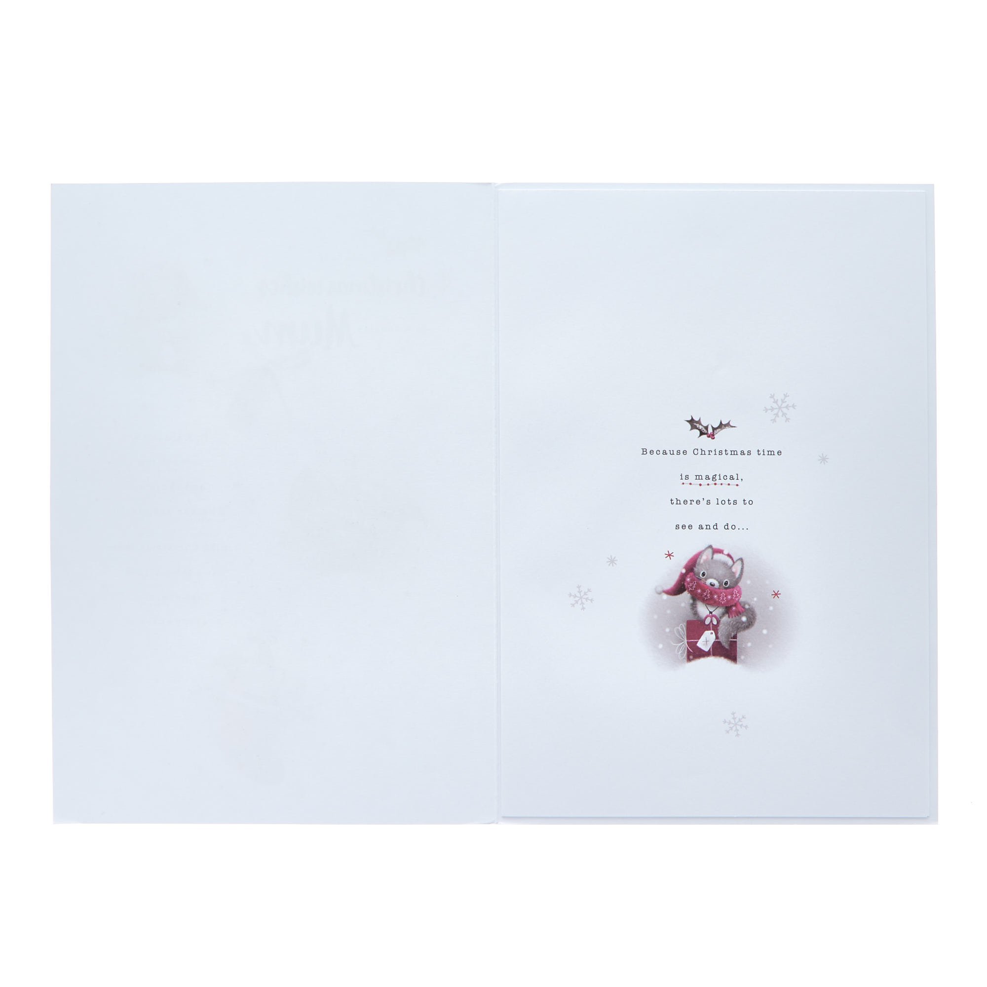 Mum Festive Squirrels Christmas Card