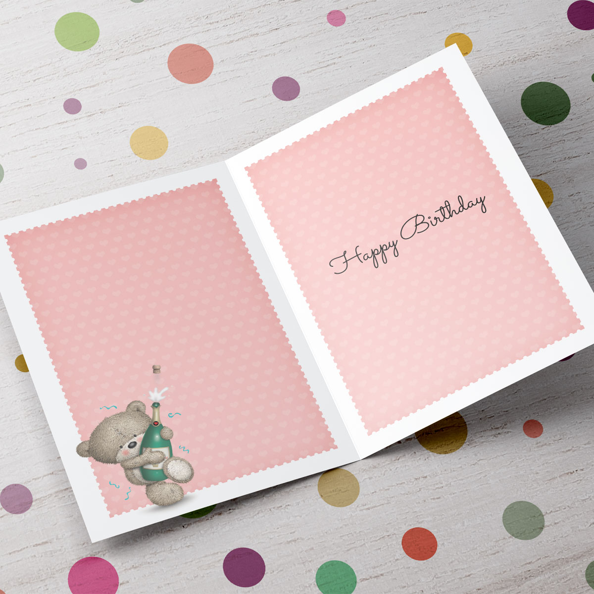 Personalised Hugs Birthday Card - Time To Celebrate