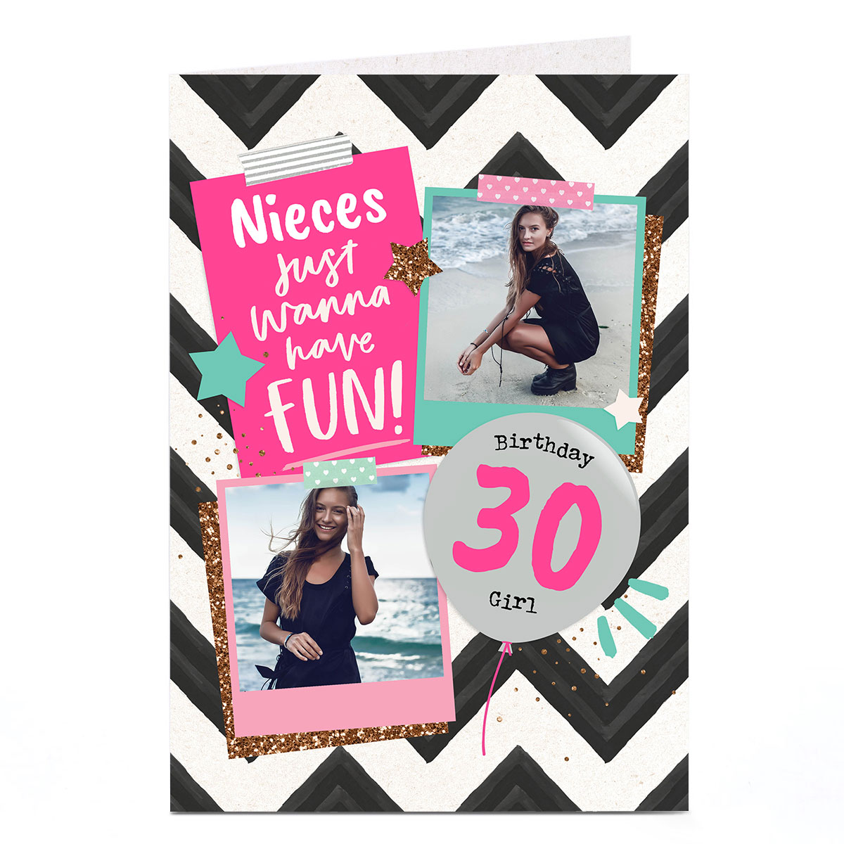 Photo Birthday Card - Just Wanna Have Fun!