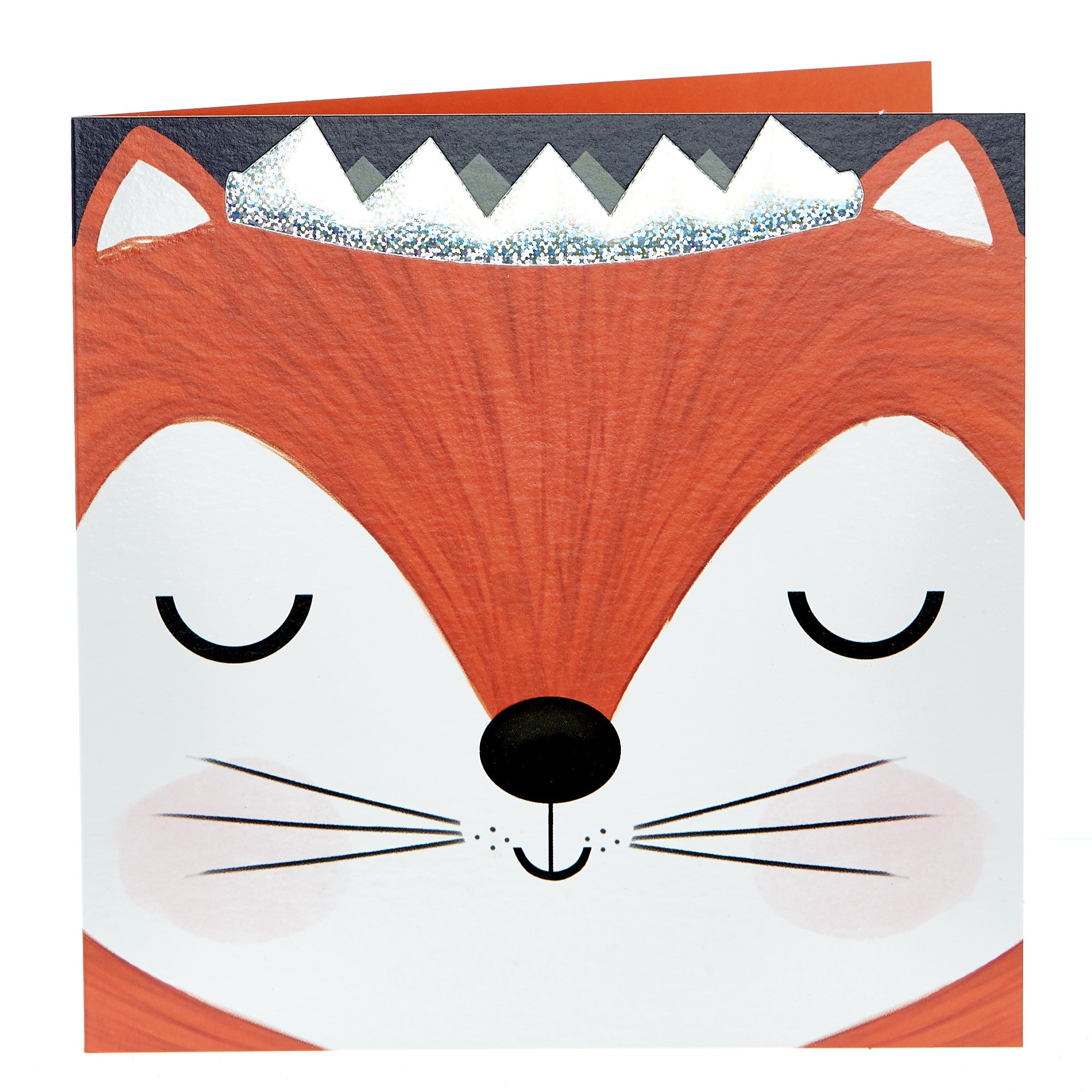 Birthday Card - Crowned Fox
