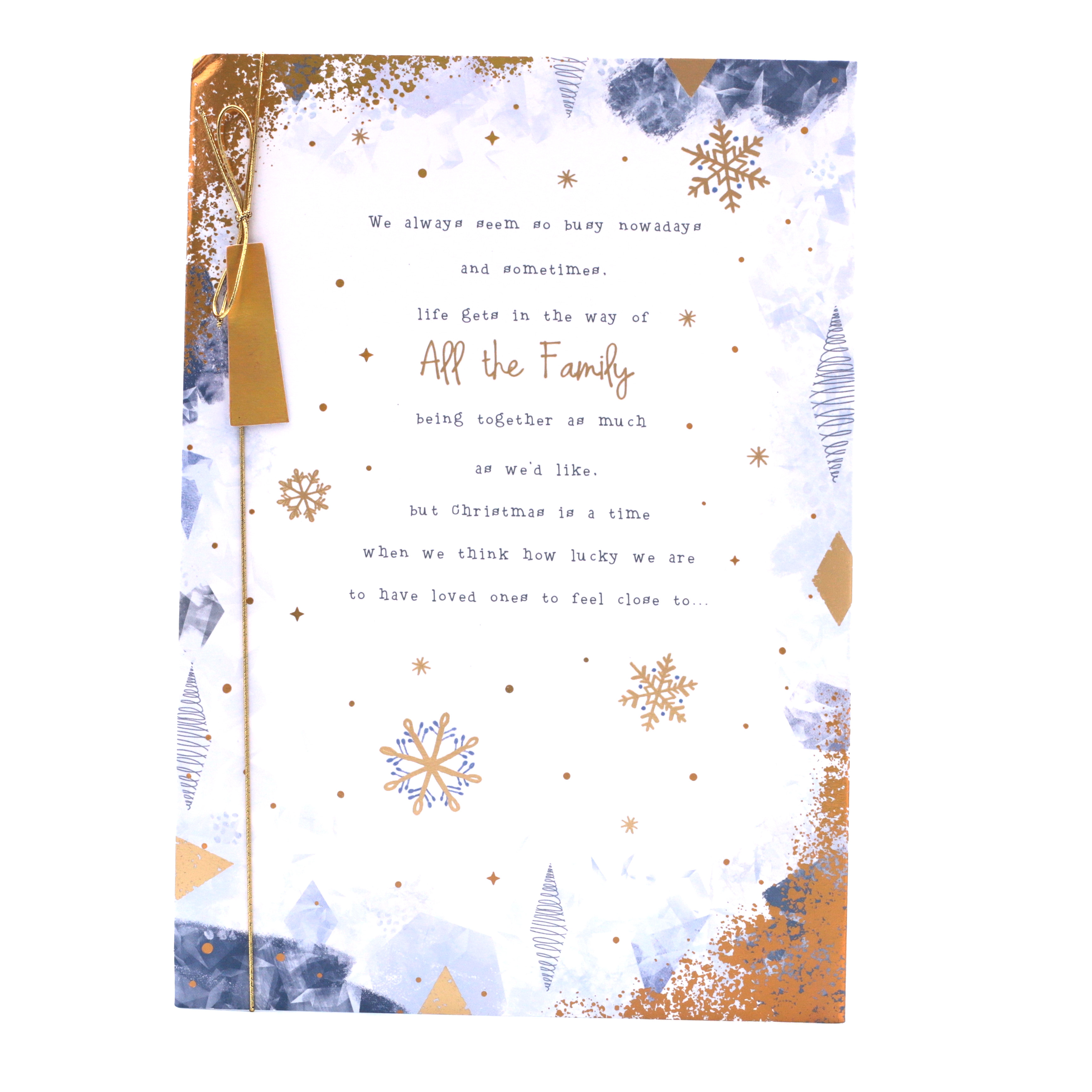 Christmas Card - All The Family, Classic Verse