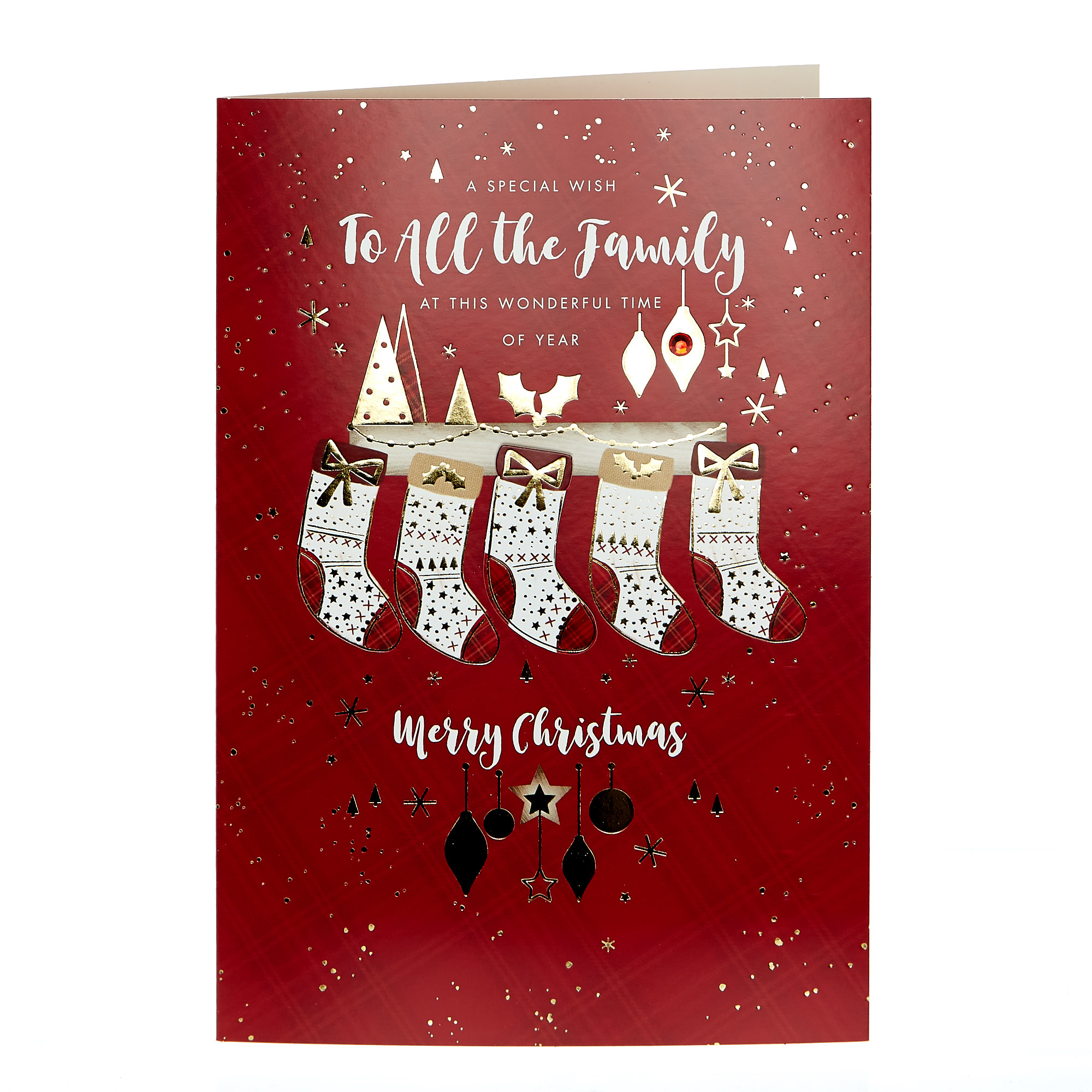Christmas Card - To All The Family Stockings