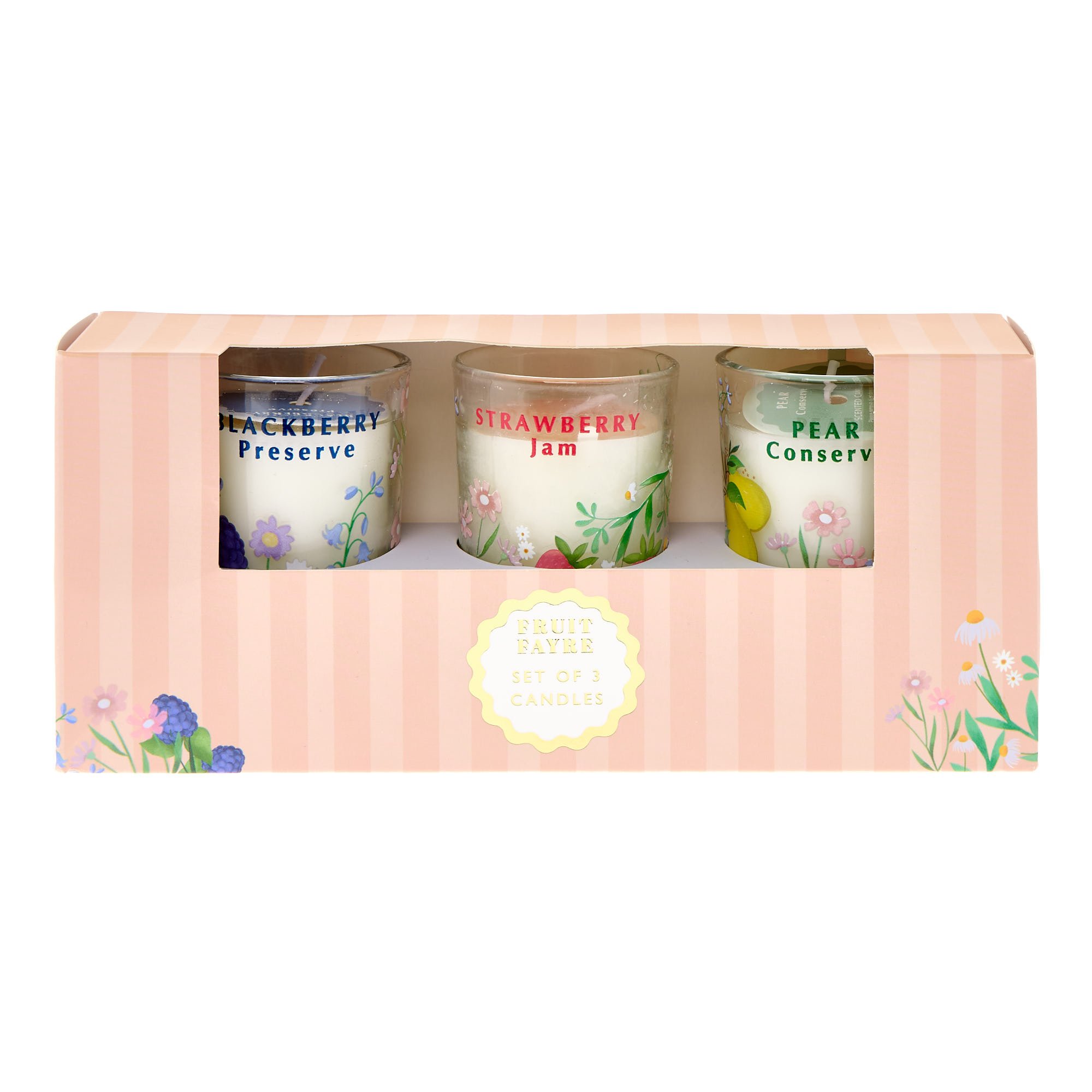 Fruit Fayre Set Of 3 Scented Candles