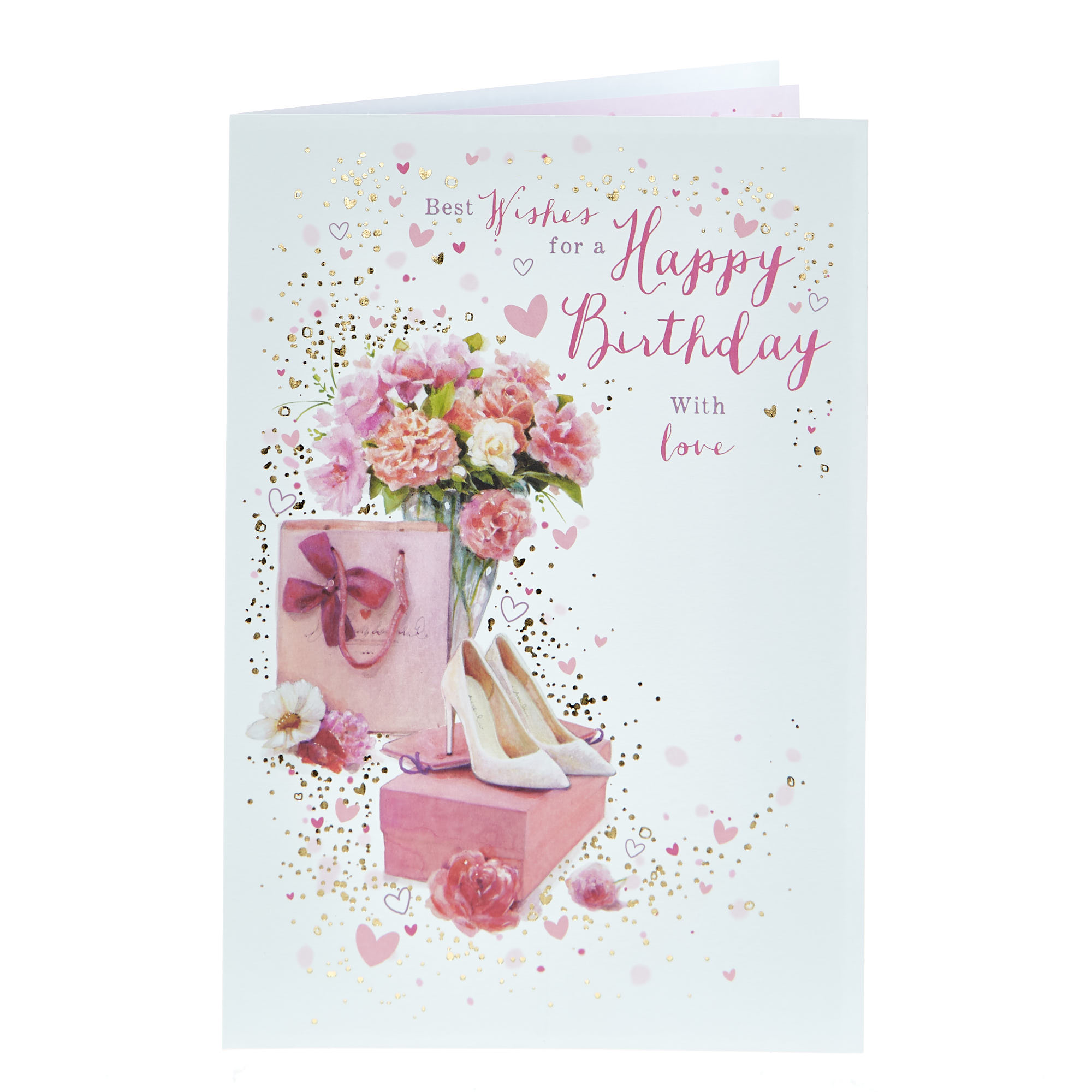 Birthday Card - Any Recipient Shoes & Flowers