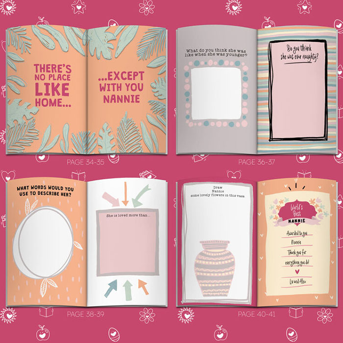 Fill in Your Words for Grandma A5 Personalised Book