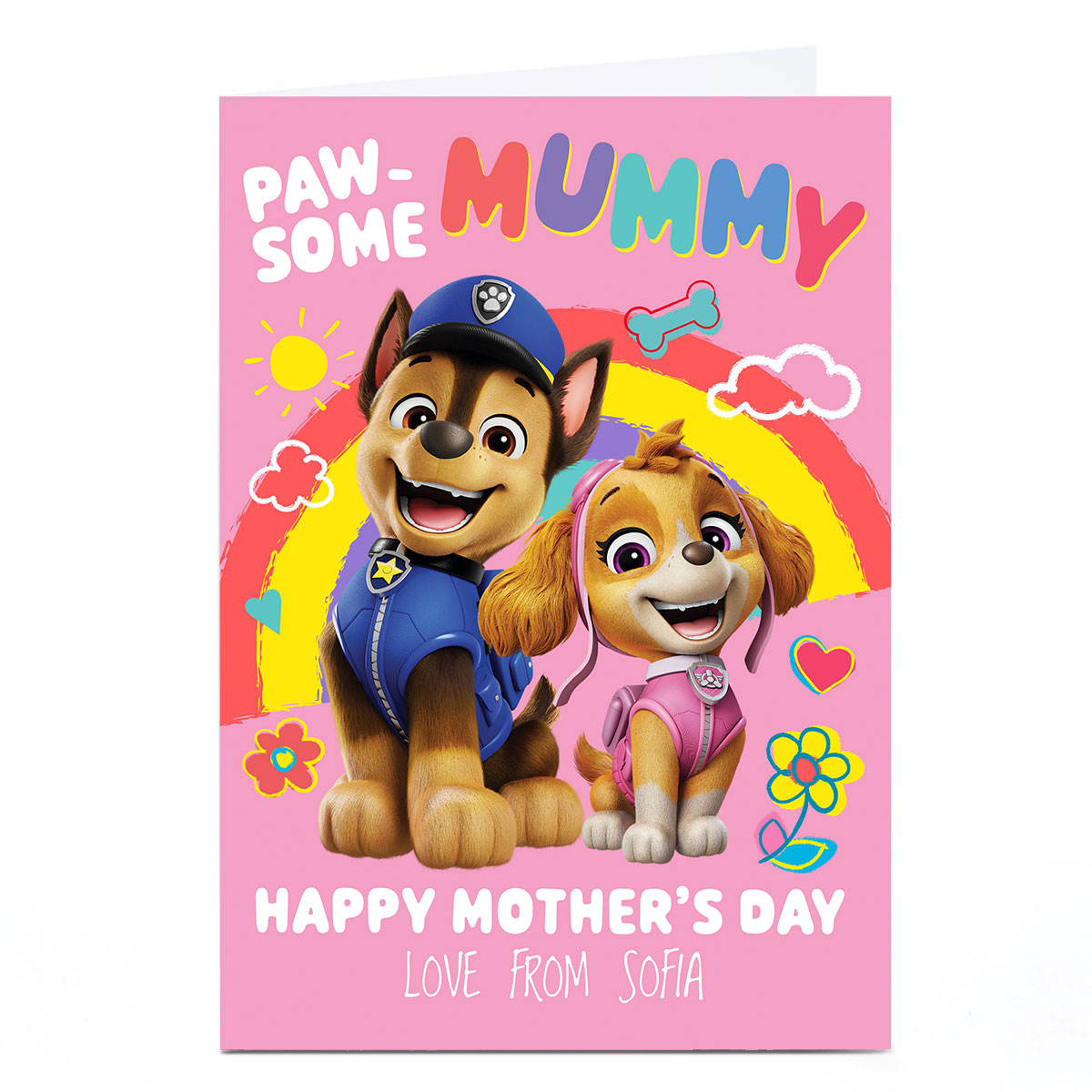 Personalised Mother's Day Card - Paw-some Mummy