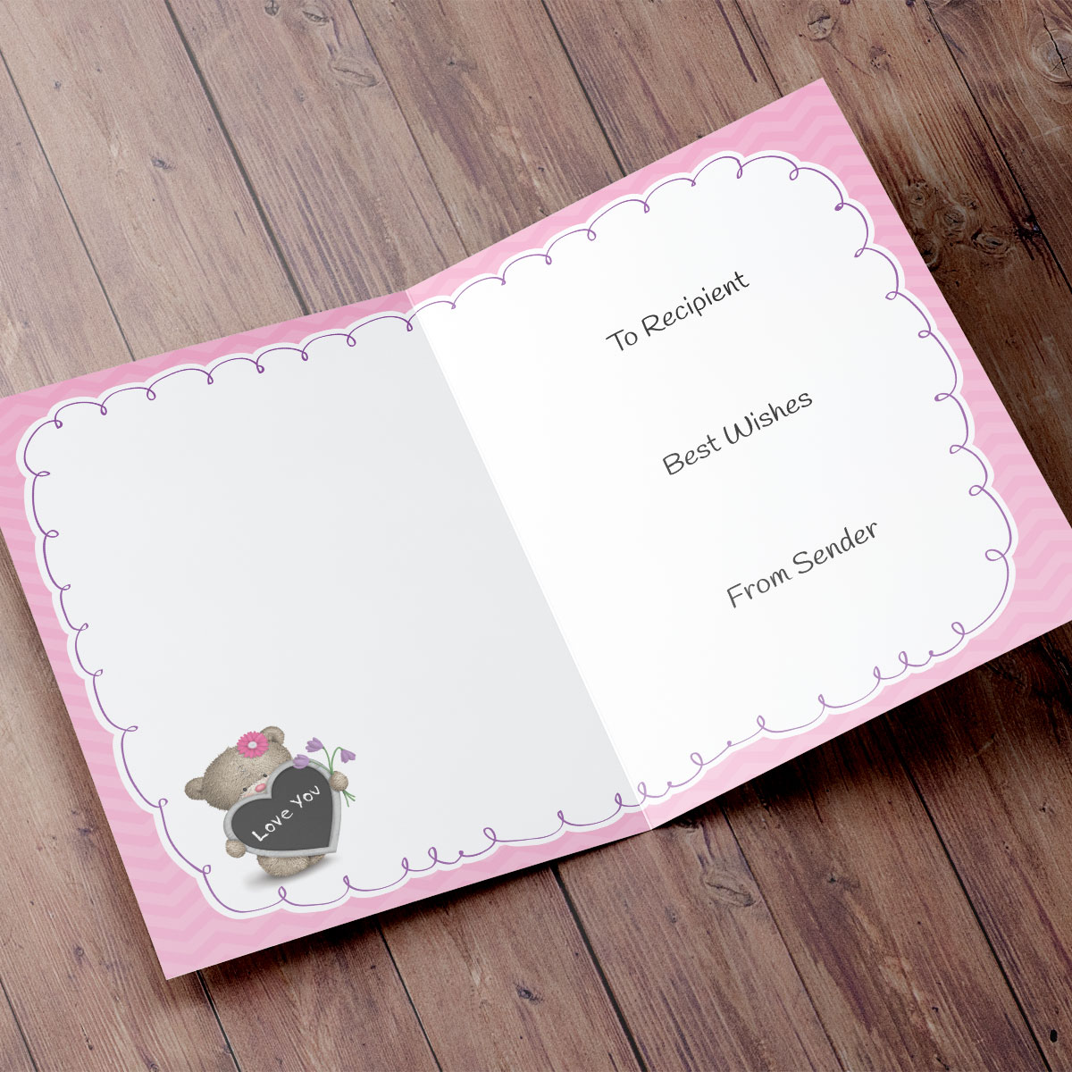 Hugs Bear Photo Card - You're The Best