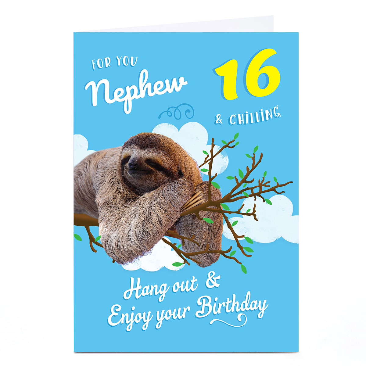 Personalised Birthday Card - Hang Out & Enjoy