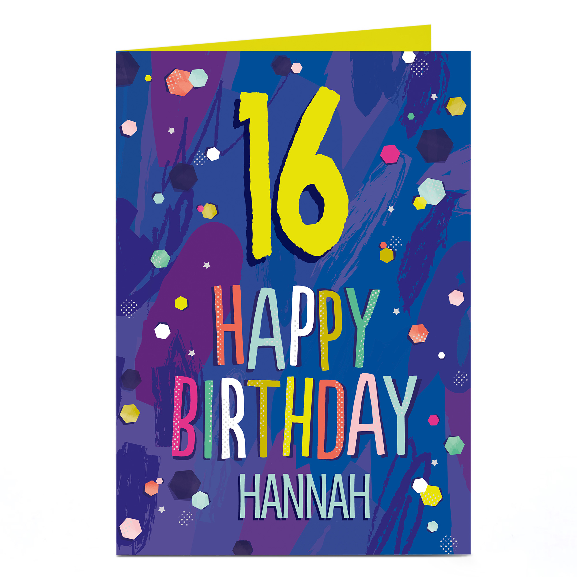Personalised Birthday Card - Happy Birthday Spots, Editable Age