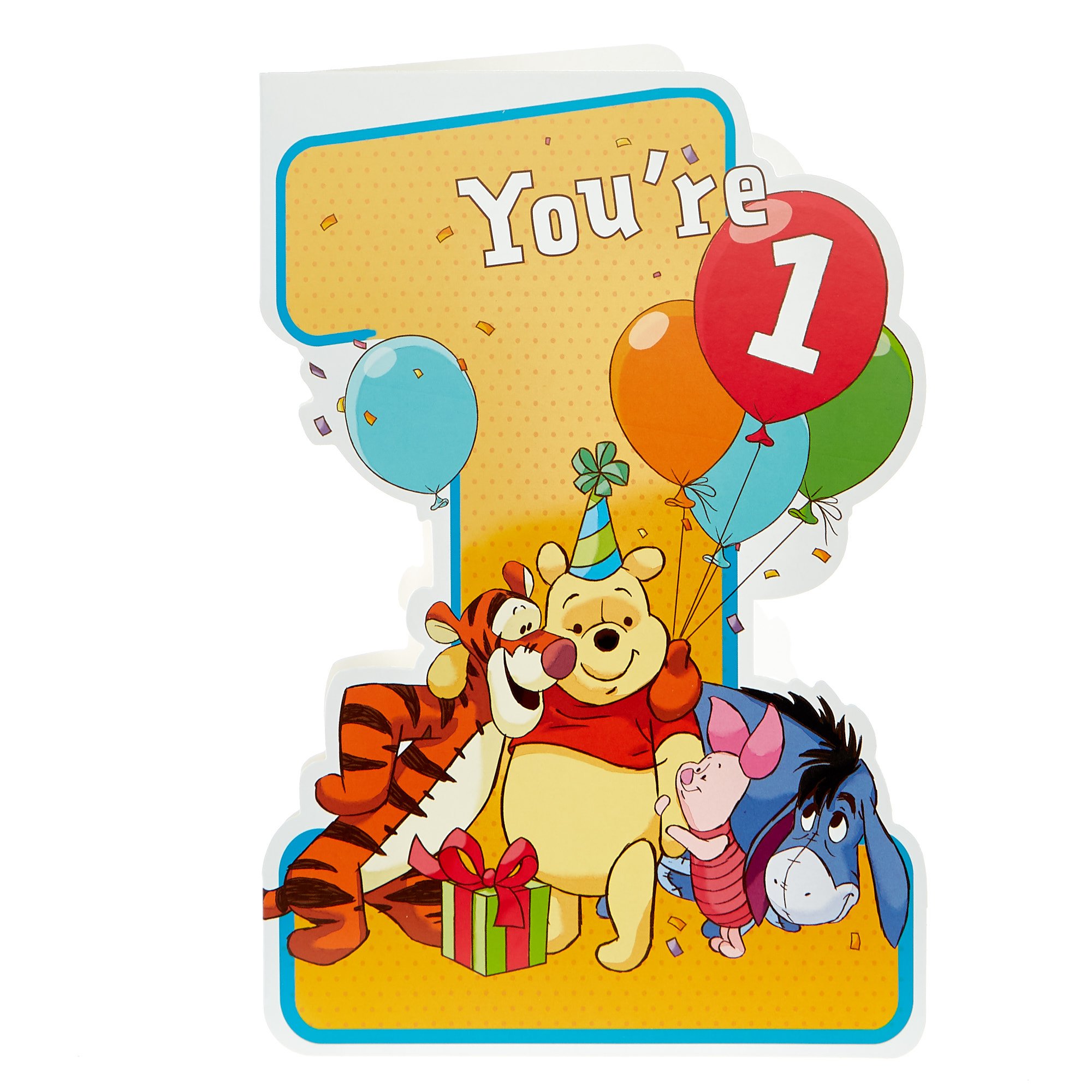 Buy Winnie The Pooh 1st Birthday Card for GBP 0.99 | Card Factory UK