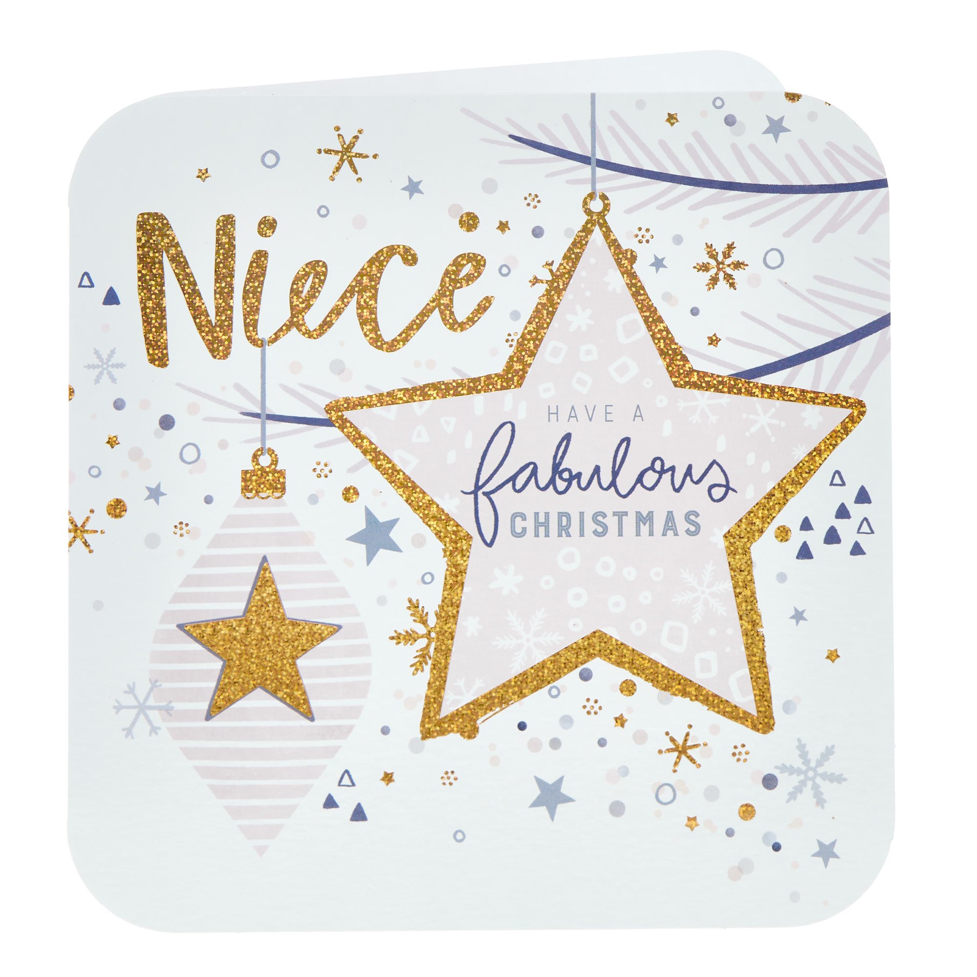 Niece Fabulous Star Christmas Card