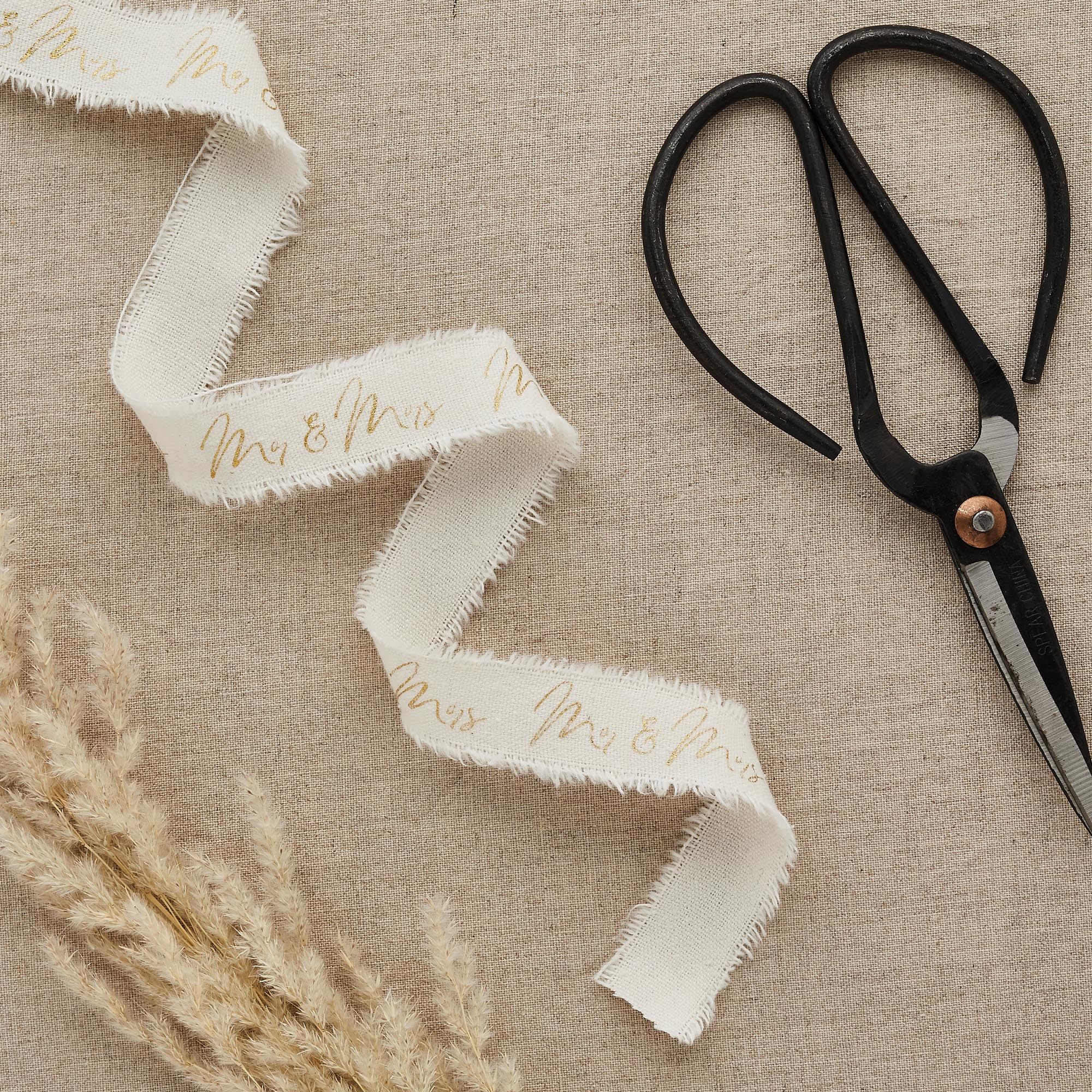 Gold Mr & Mrs Ribbon 5m 