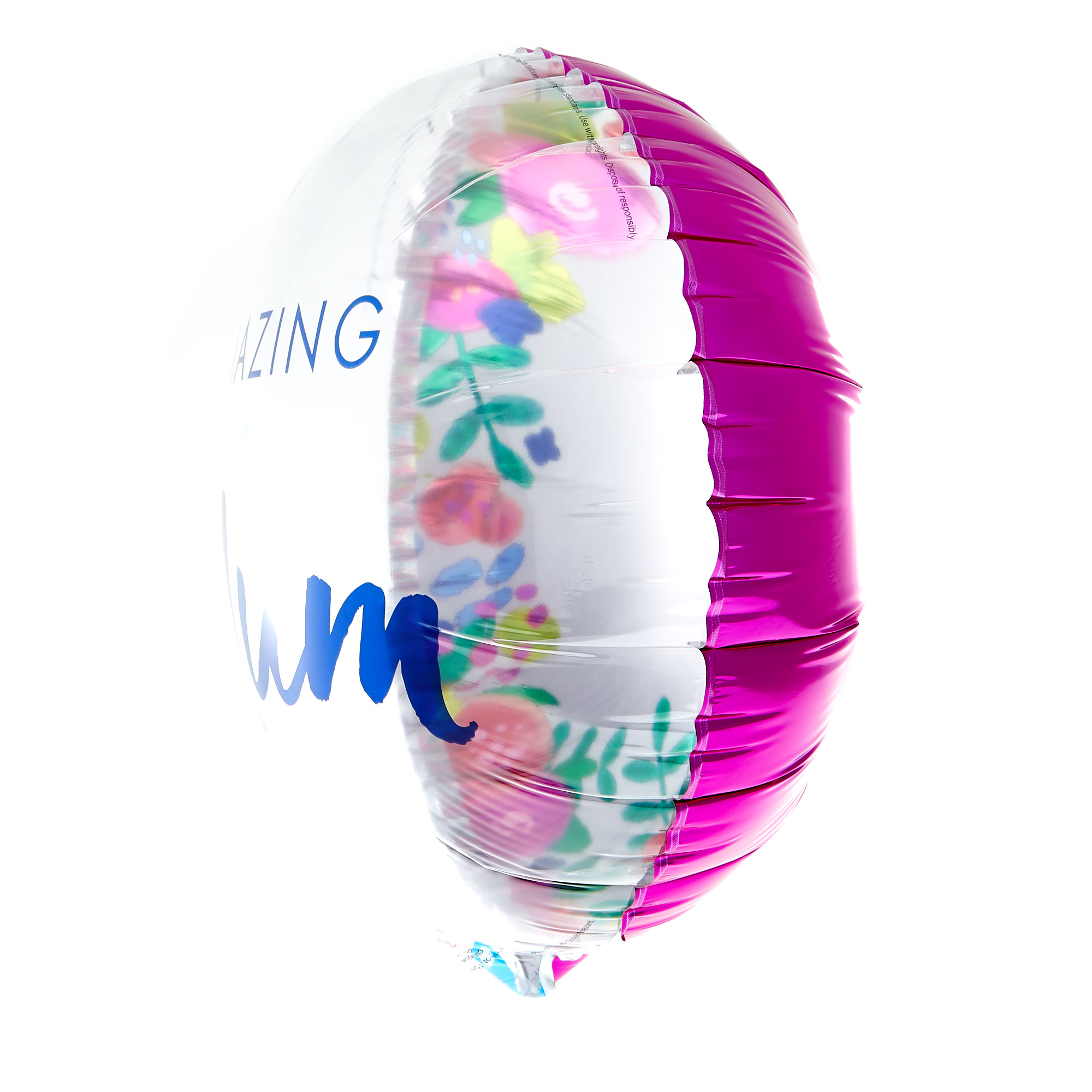Amazing Mum 18-Inch Clear Foil Helium Balloon 