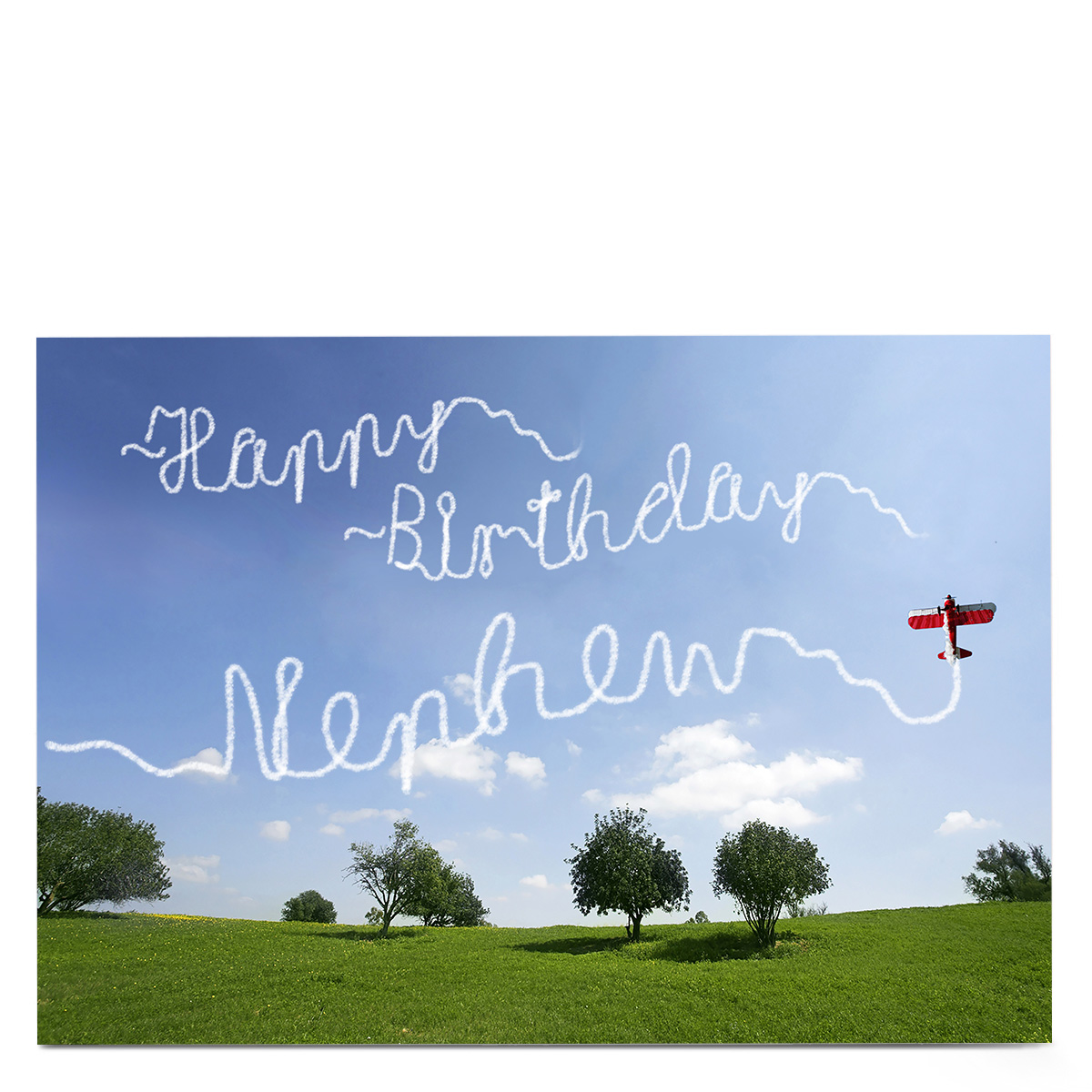 Personalised Birthday Card - Plane Message, Any recipient