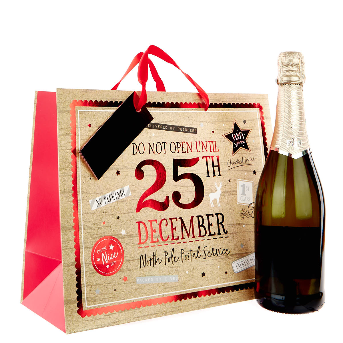 Medium Do Not Open Christmas Gift Bag