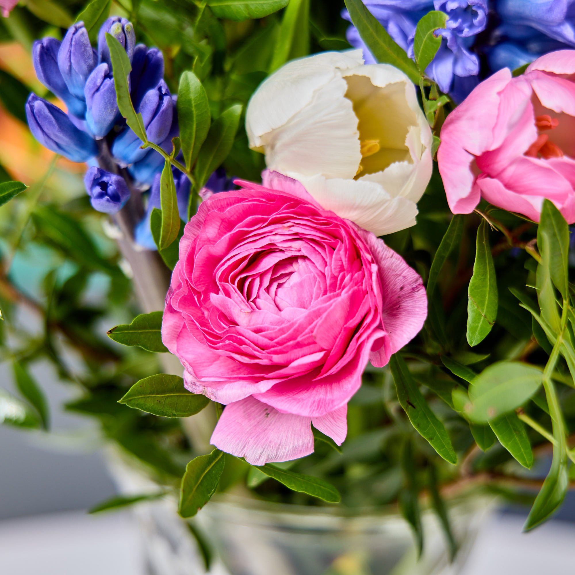 Blossoming Gifts Spring Pastels Flower Bouquet - Free Delivery!