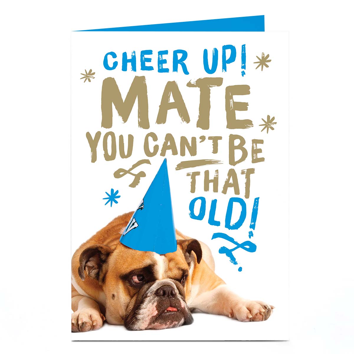 Birthday Card - Cheer Up Bulldog